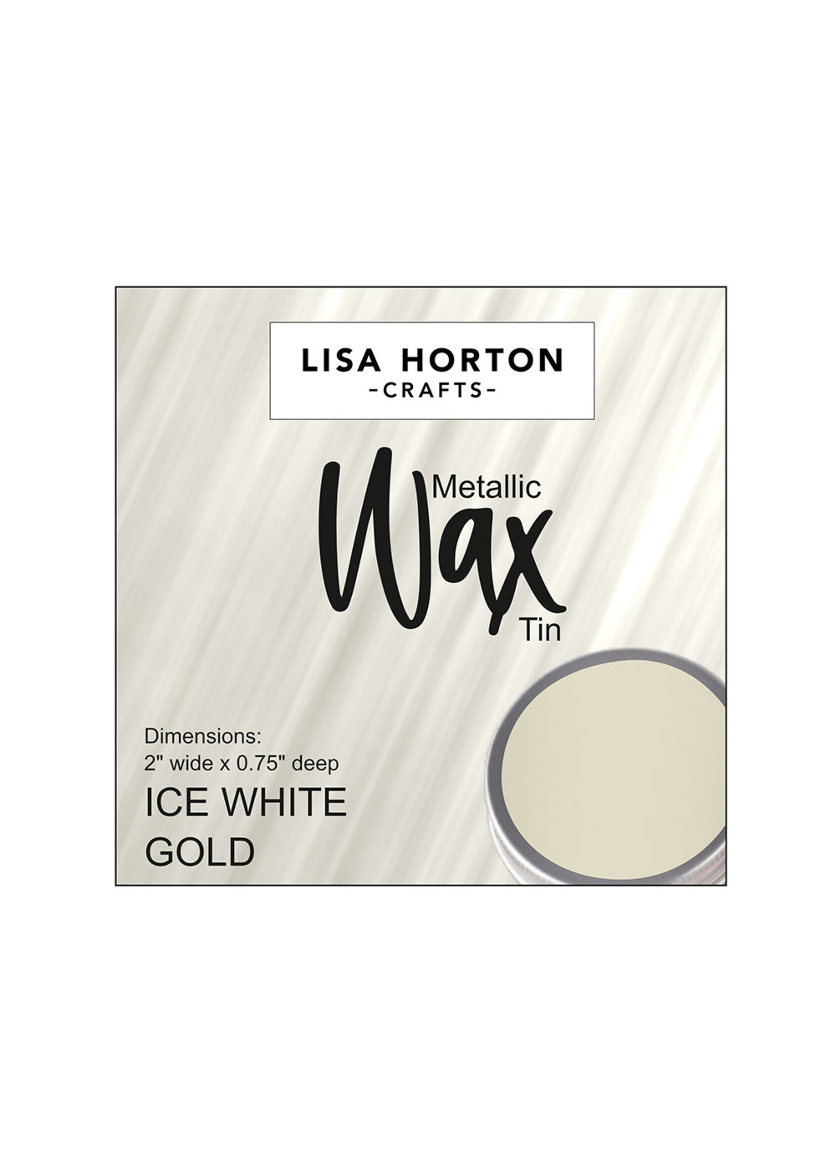 Lisa Horton Crafts LH Water Based Wax, Ice White Gold #2