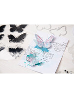 Sizzix 49 and Market Stamps w/Framelits, Painted Pencil Butterflies