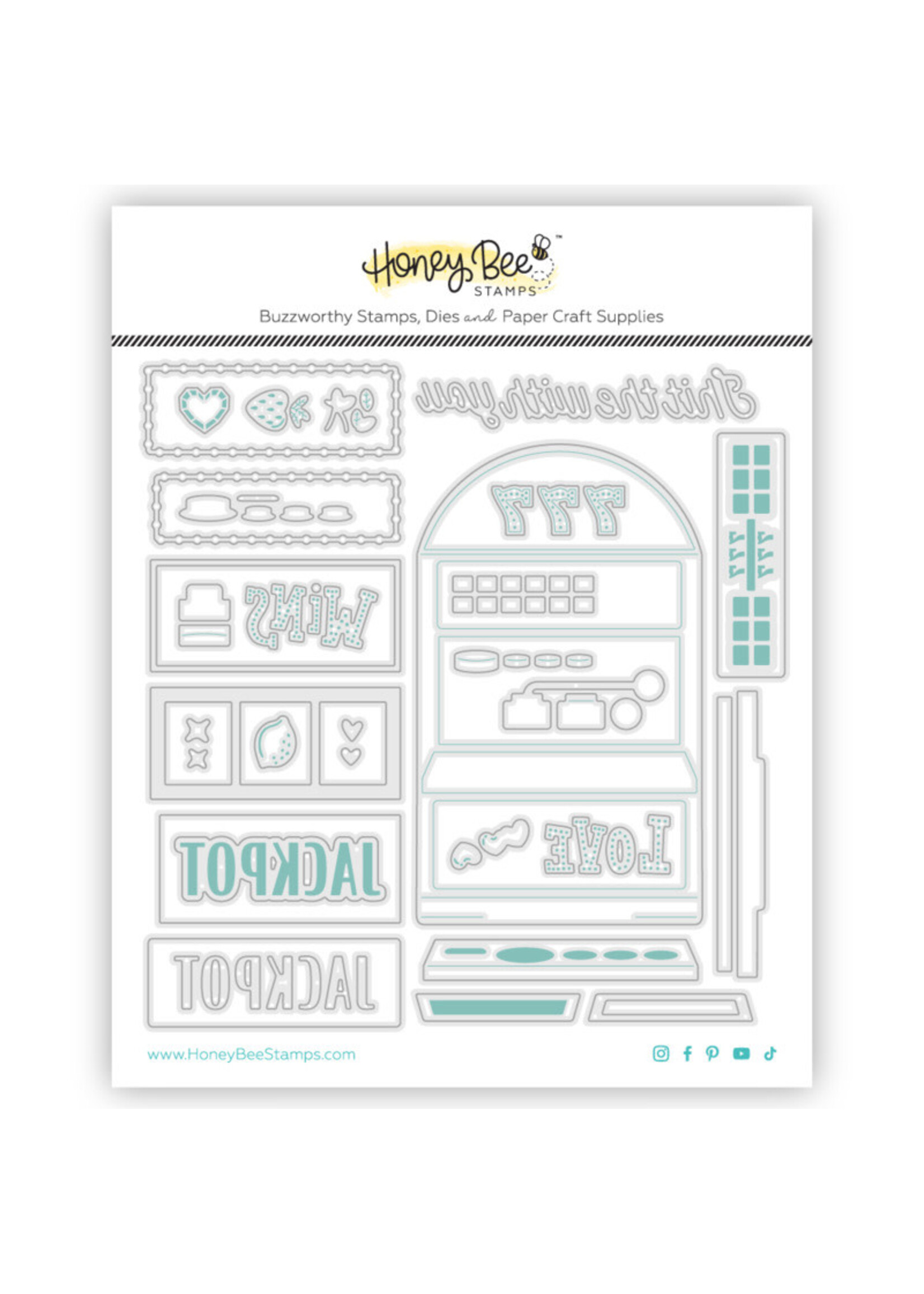 Honey Bee Stamps Honey Bee Die, Lovely Layers - Love Wins