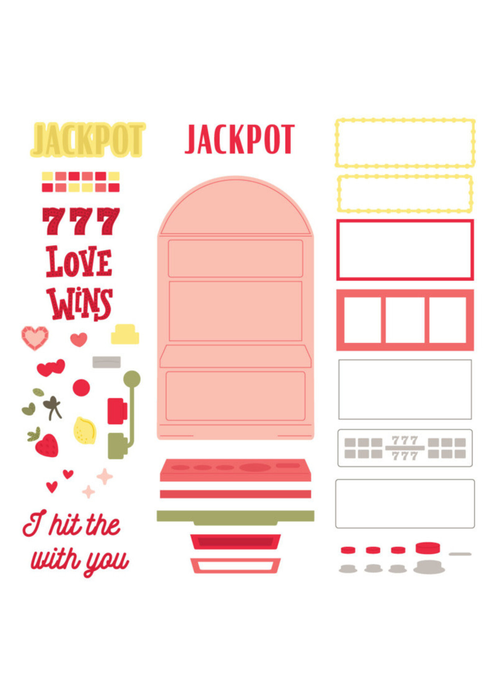 Honey Bee Stamps HB Die, Lovely Layers - Love Wins