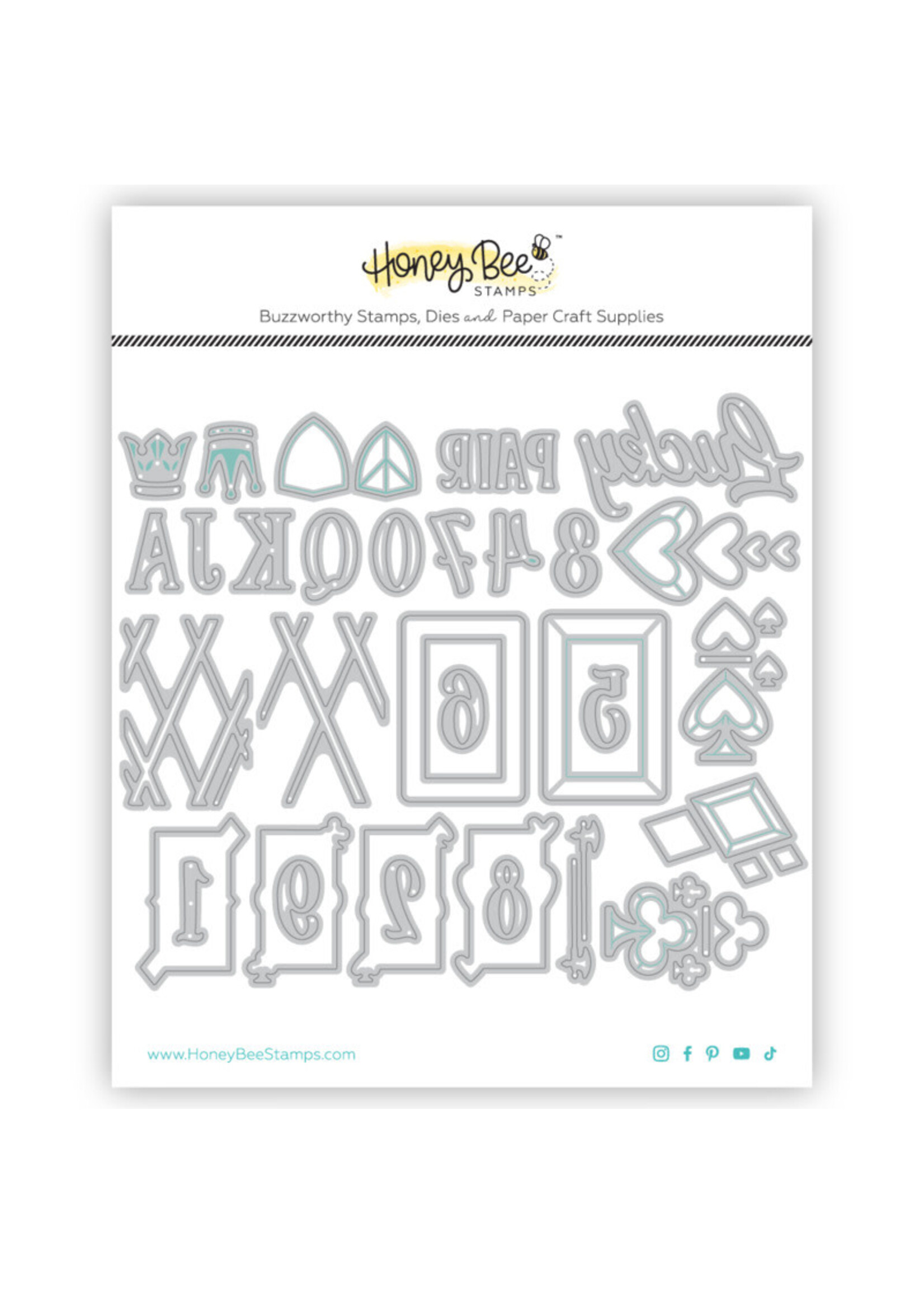 Honey Bee Stamps HB Die, Lovely Layers - Playing Cards