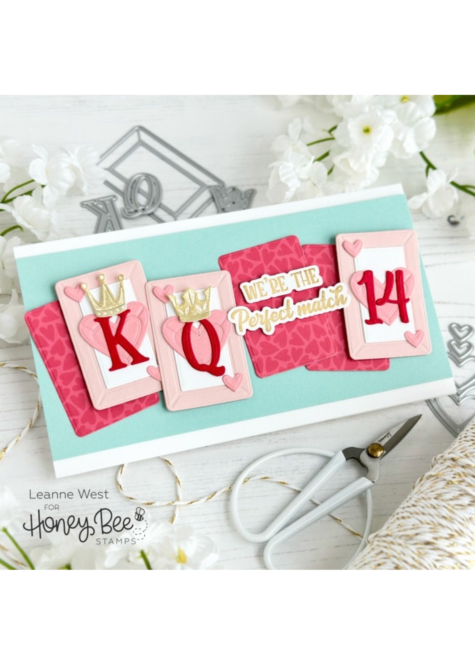 Honey Bee Stamps HB Die, Lovely Layers - Playing Cards