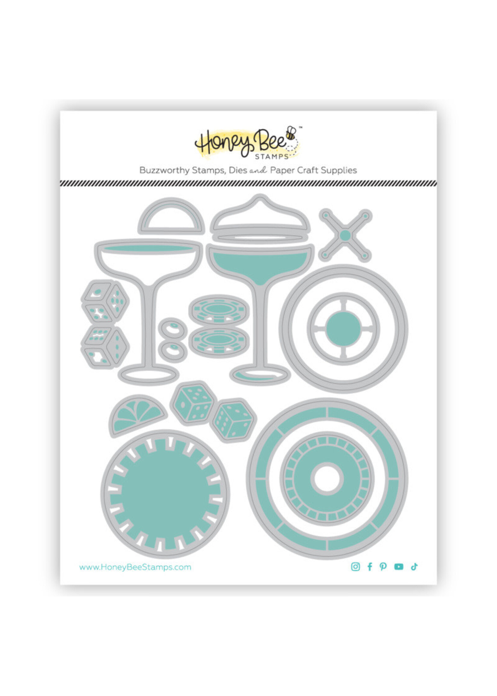 Honey Bee Stamps Honey Bee Die, Lovely Layers - Roll The Dice