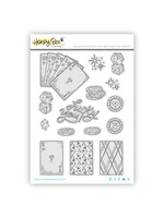 Honey Bee Stamps Honey Bee Stamp & Die Combo, Royal Flush