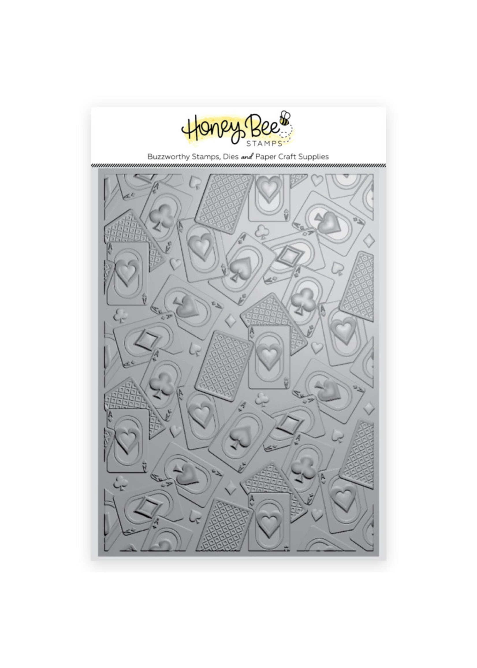 Honey Bee Stamps HB 3D Embossing Folder, Aces