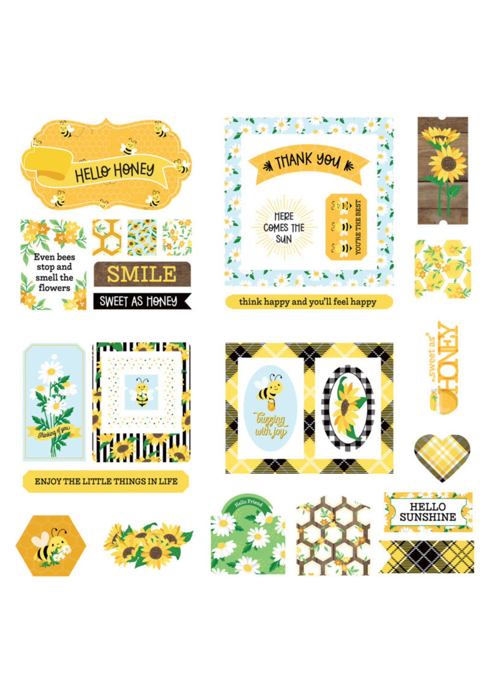 PhotoPlay PP Cardstock Ephemera, Sweet as Honey 2