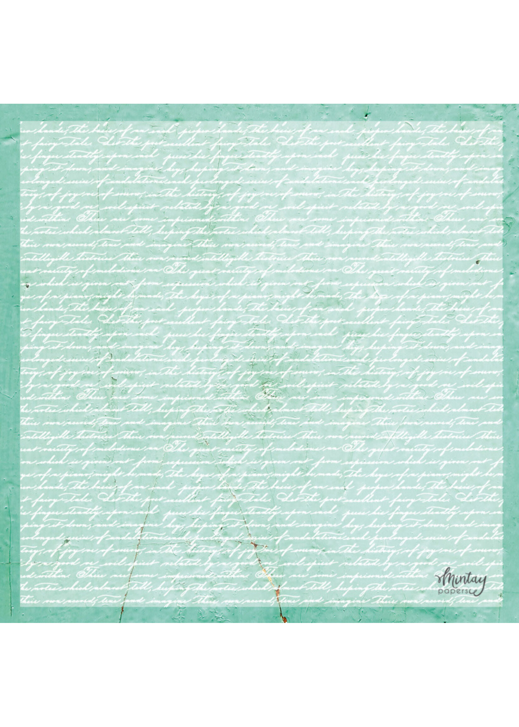 Mintay 12x12 Decorative Vellum, Handwriting