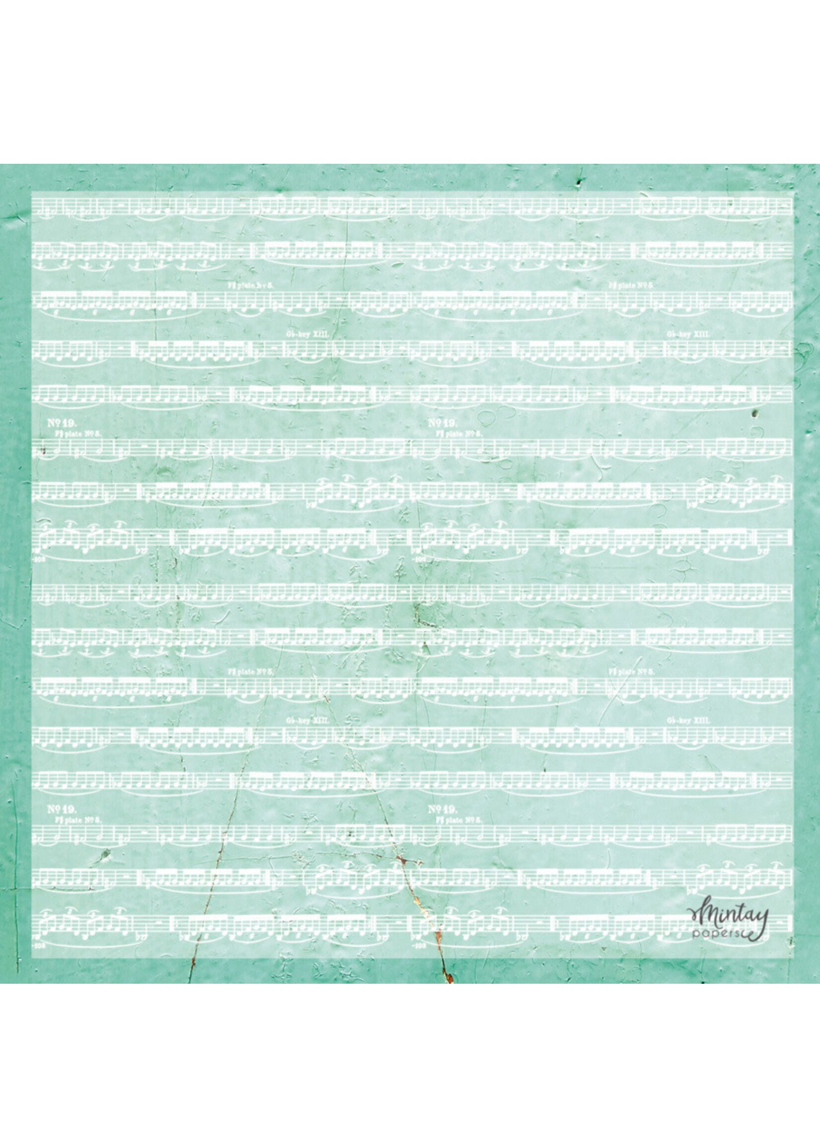 Mintay 12x12 Decorative Vellum, Music