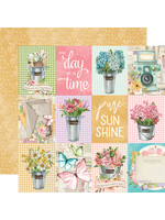 Simple Stories 12x12 Simple Vintage Flower Shoppe, 3x4 Elements