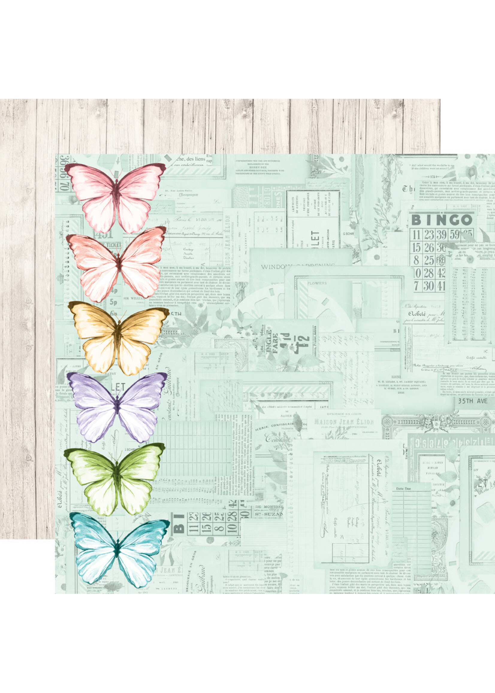 Simple Stories 12x12 Simple Vintage Flower Shoppe, Happiness