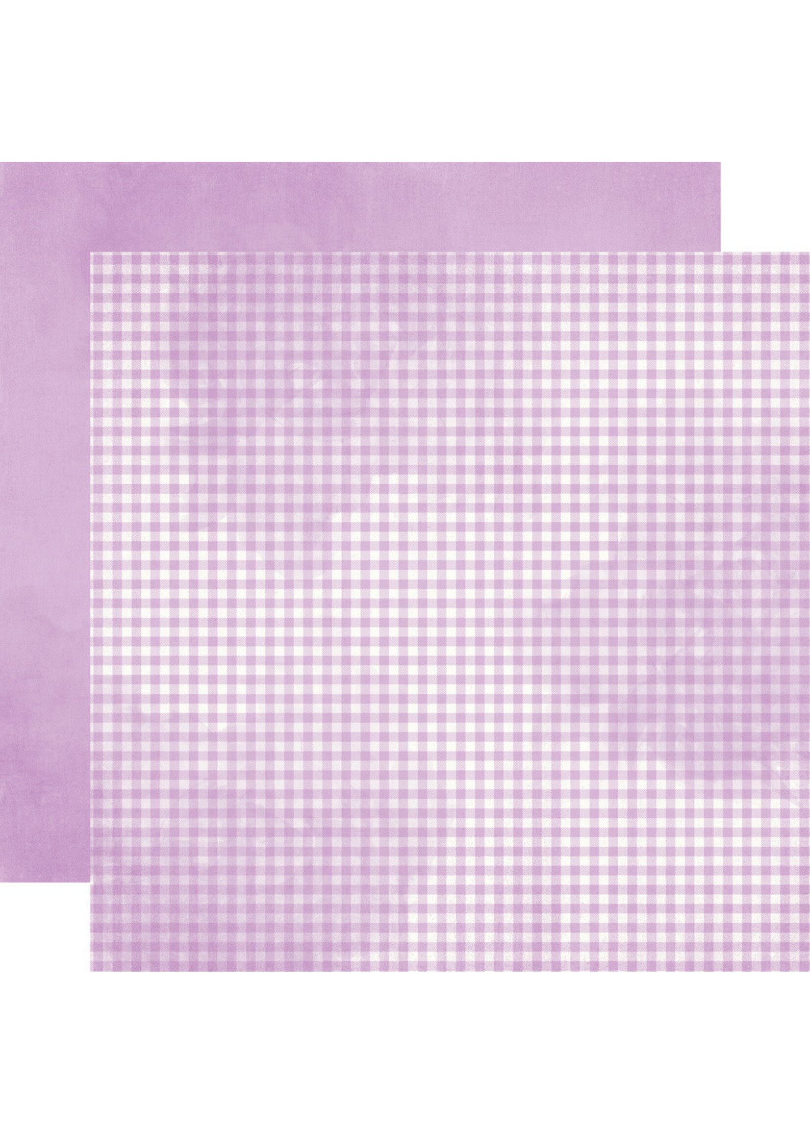 Simple Stories 12x12 Simple Vintage Flower Shoppe, Wisteria Gingham