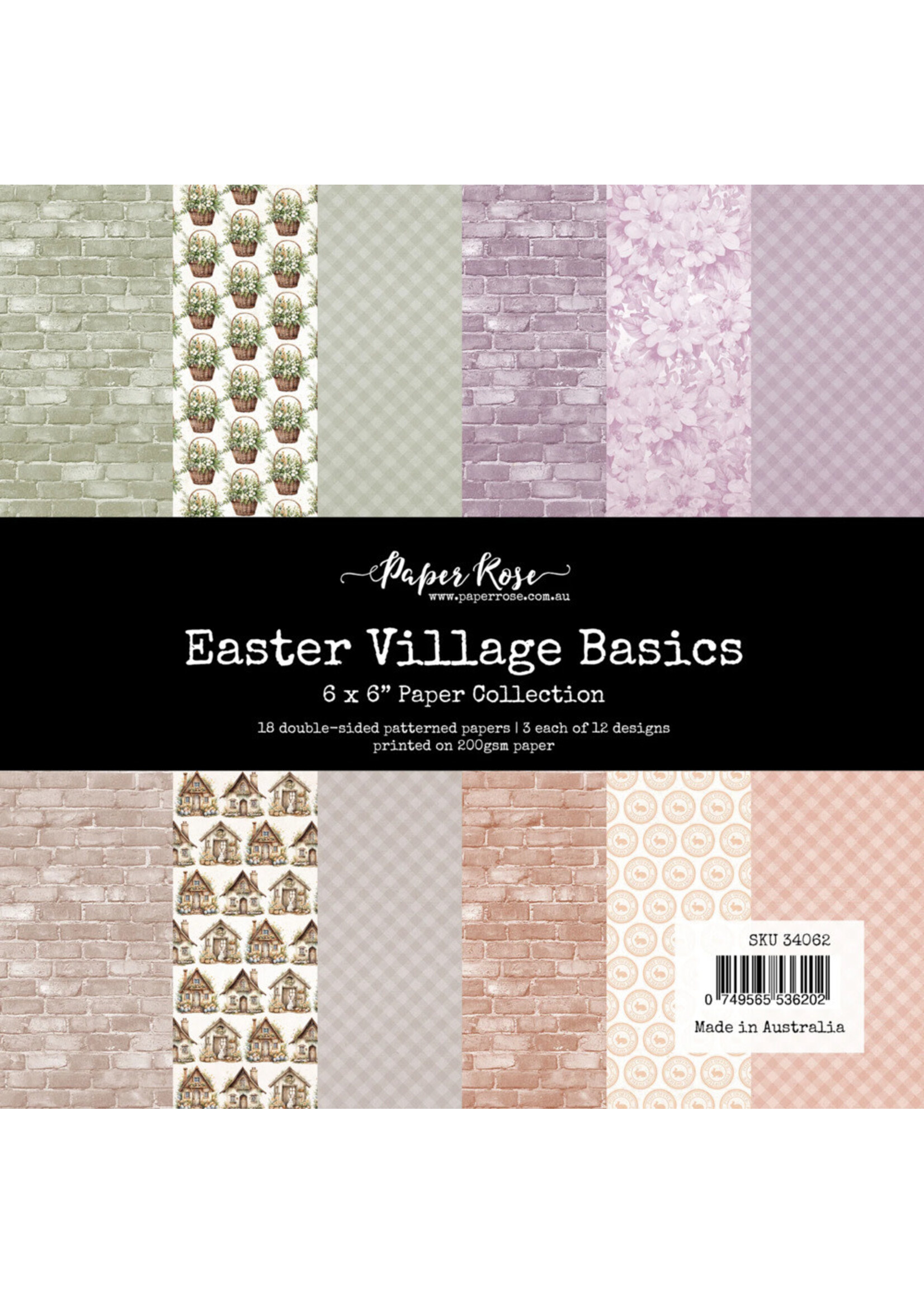Paper Rose PR 6x6 Paper Collection, Easter Village Basics