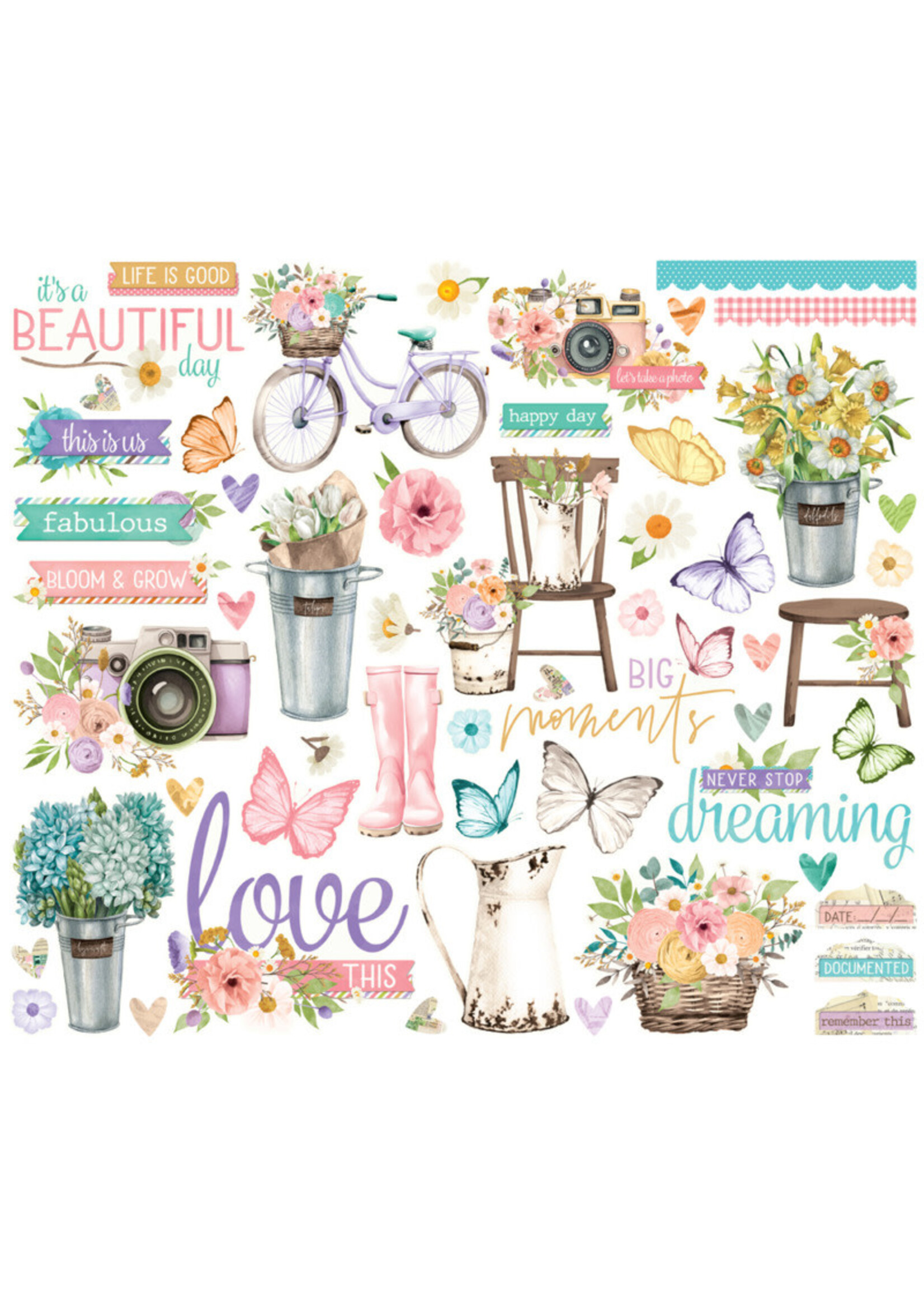 Simple Stories Bits & Pieces, Simple Vintage Flower Shoppe