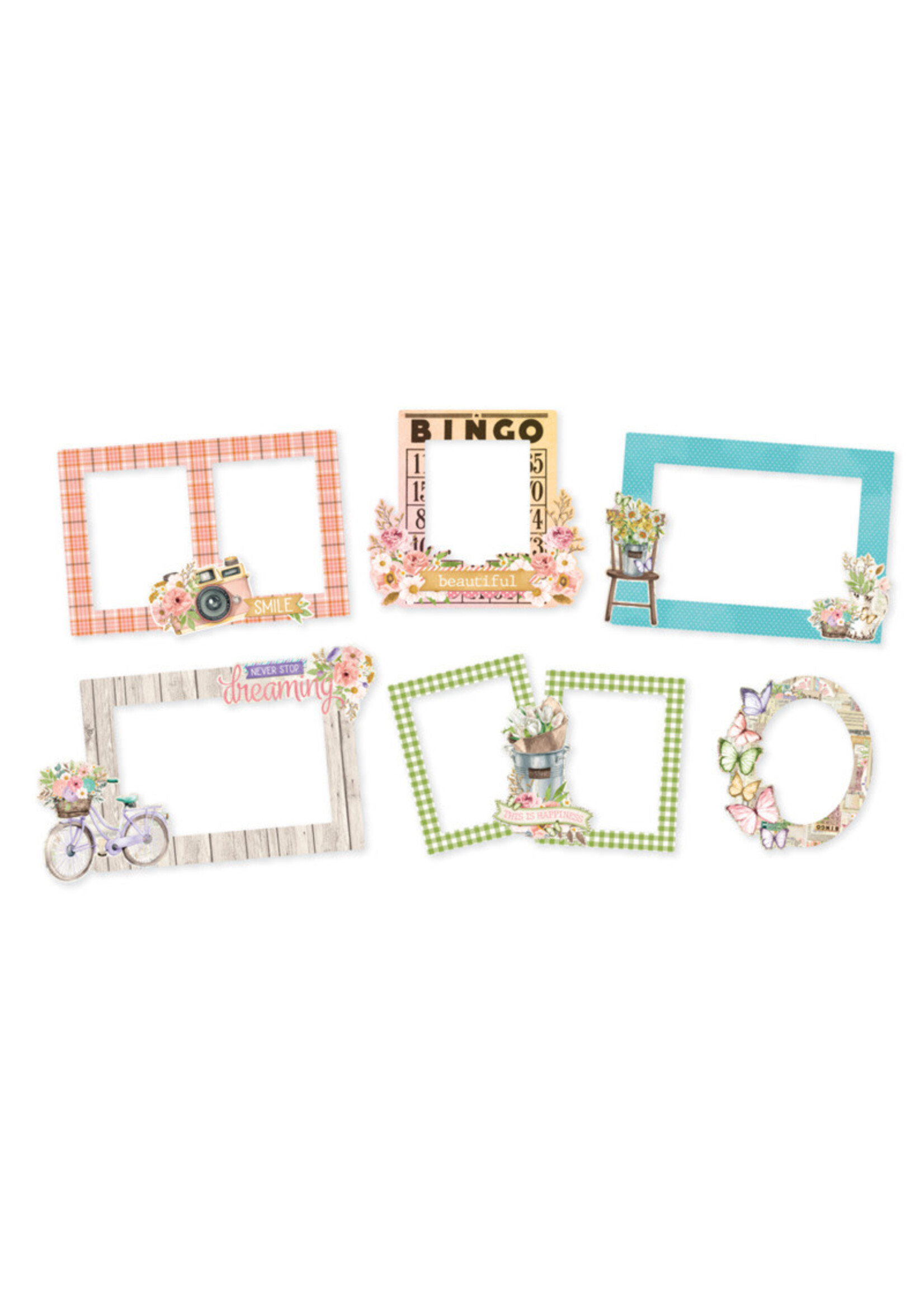 Simple Stories Chipboard Frames, Simple Vintage Flower Shoppe