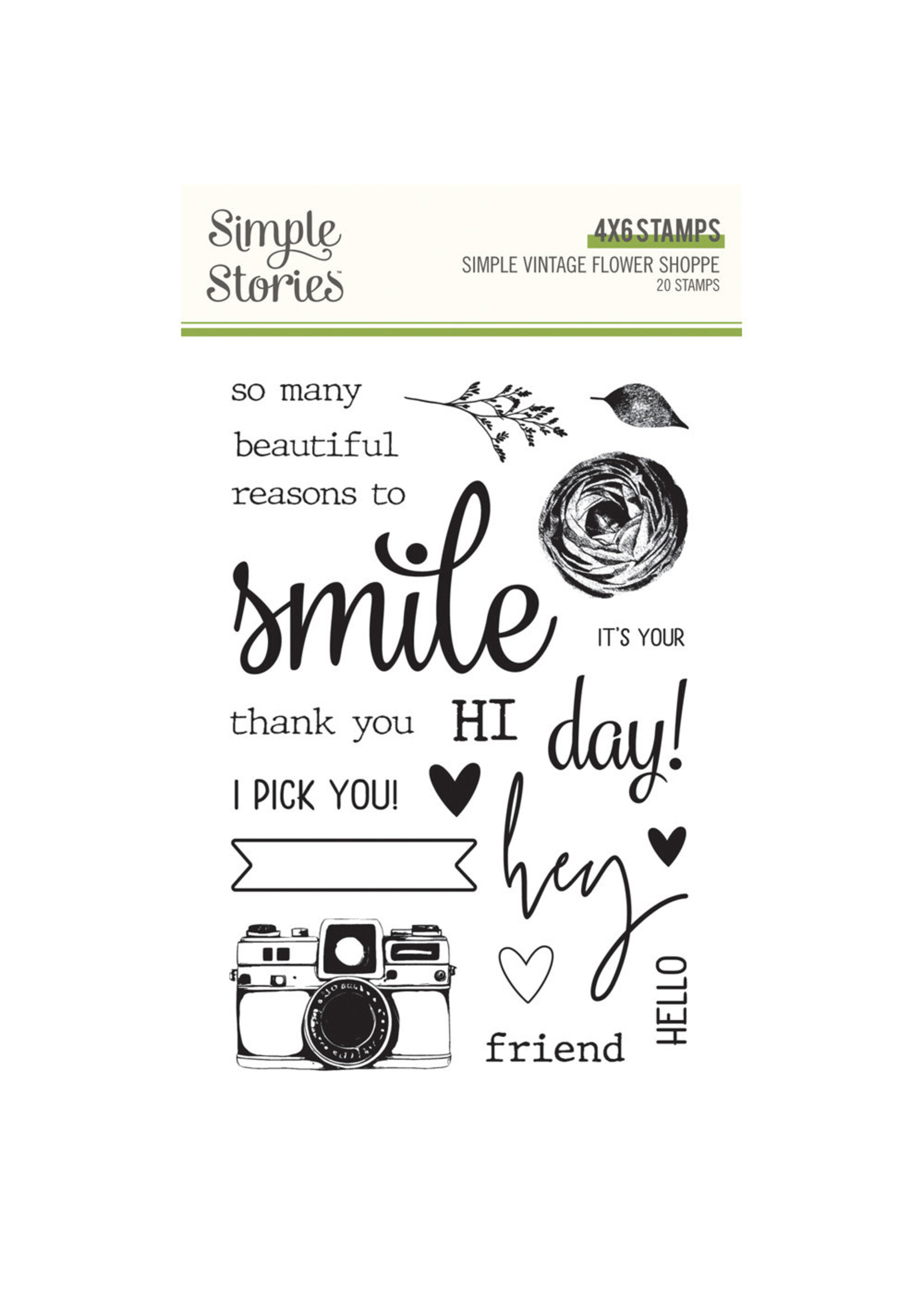 Simple Stories SS Stamp, Simple Vintage Flower Shoppe