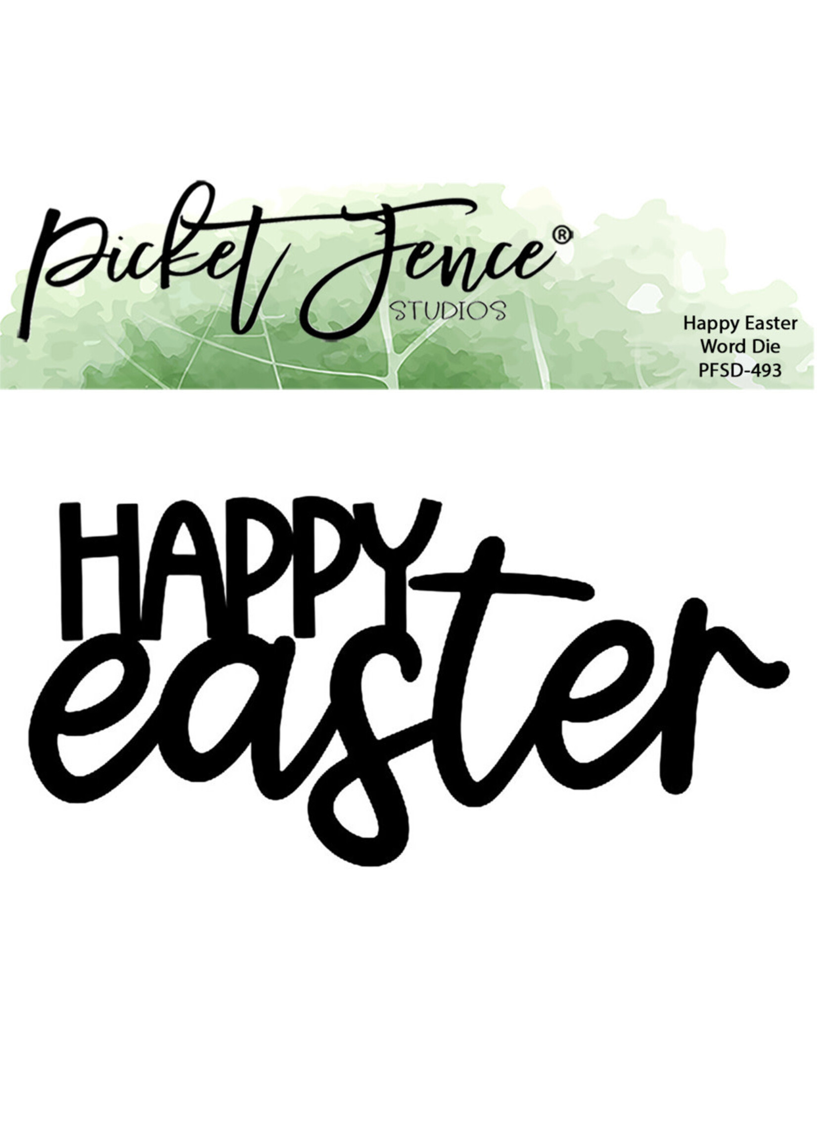 Picket Fence Studios PF Die, Happy Easter Word
