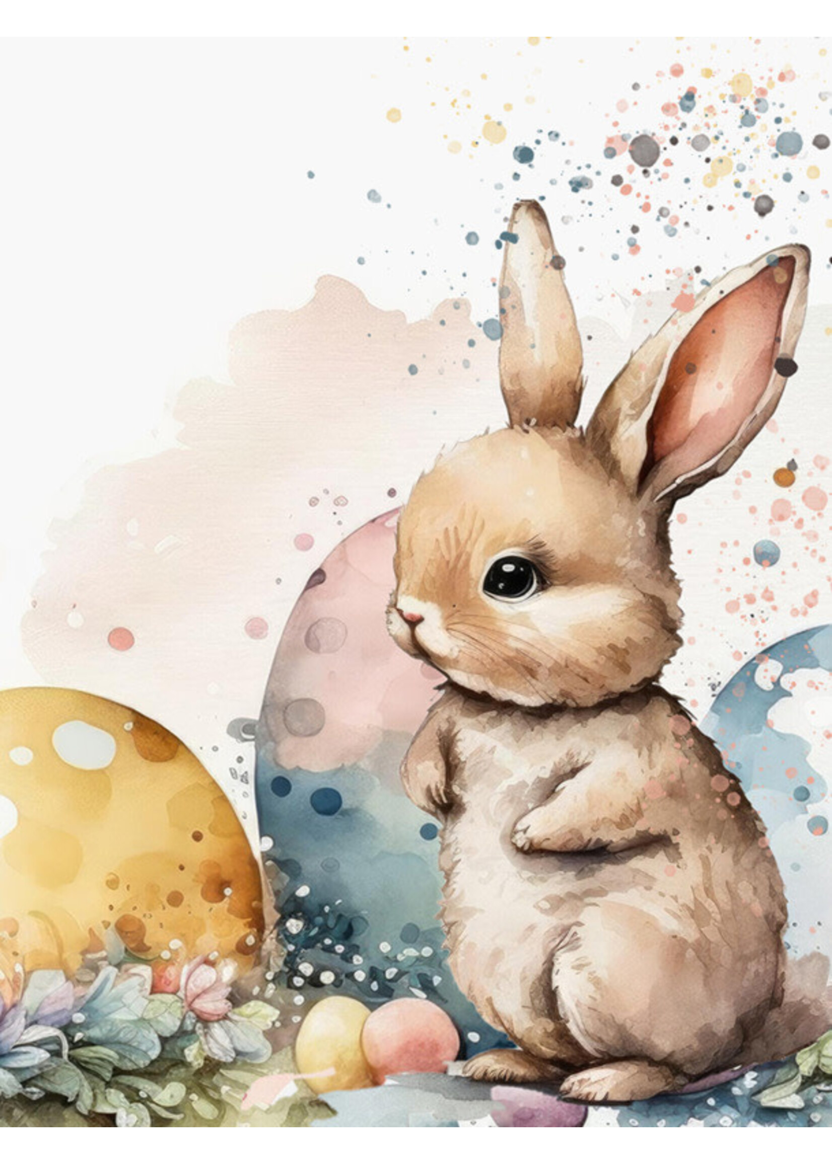 Picket Fence Studios Picket Fence Fabulously Glossy A2 Card Fronts, Oh - So Cute Bunnies