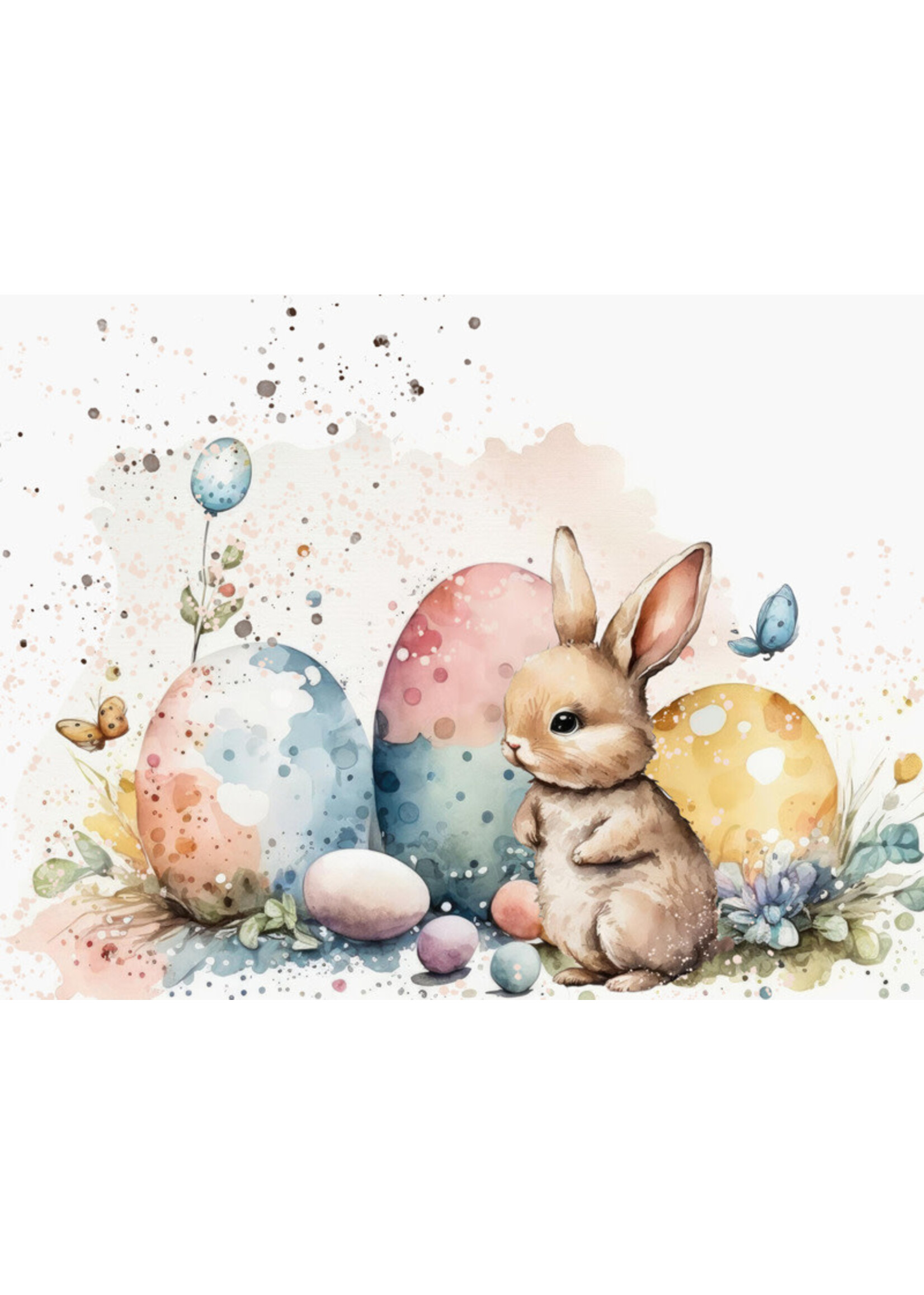 Picket Fence Studios Picket Fence Fabulously Glossy A2 Card Fronts, Oh - So Cute Bunnies