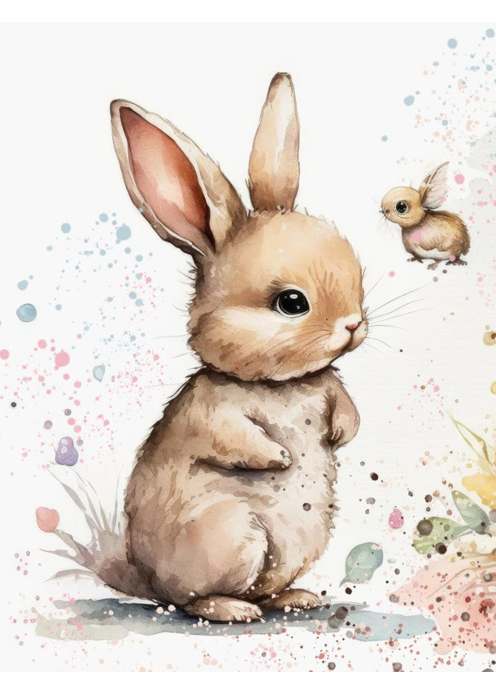 Picket Fence Studios Picket Fence Fabulously Glossy A2 Card Fronts, Oh - So Cute Bunnies