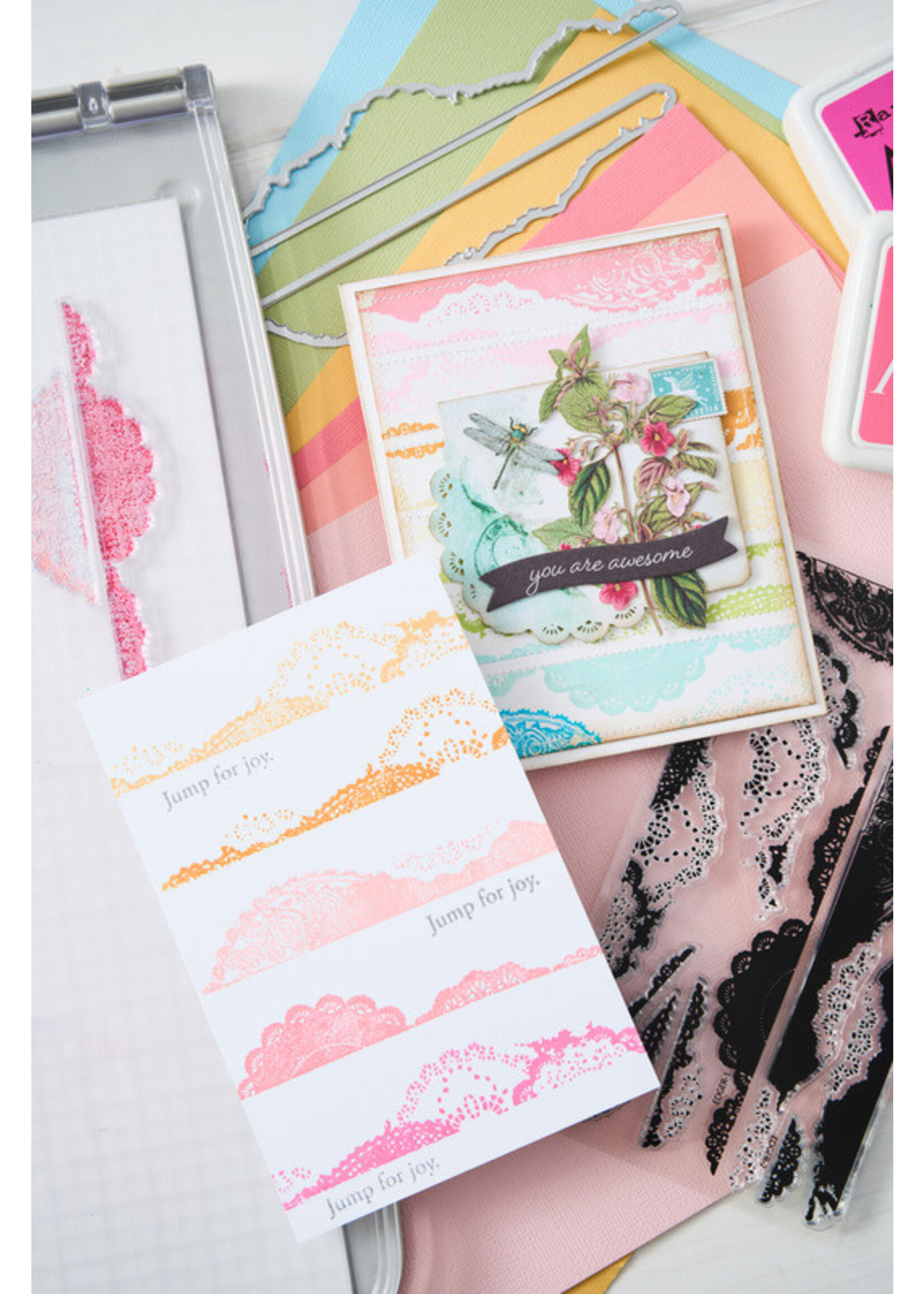 Sizzix 49 & Market Stamps w/Framelits, Doily Edgers