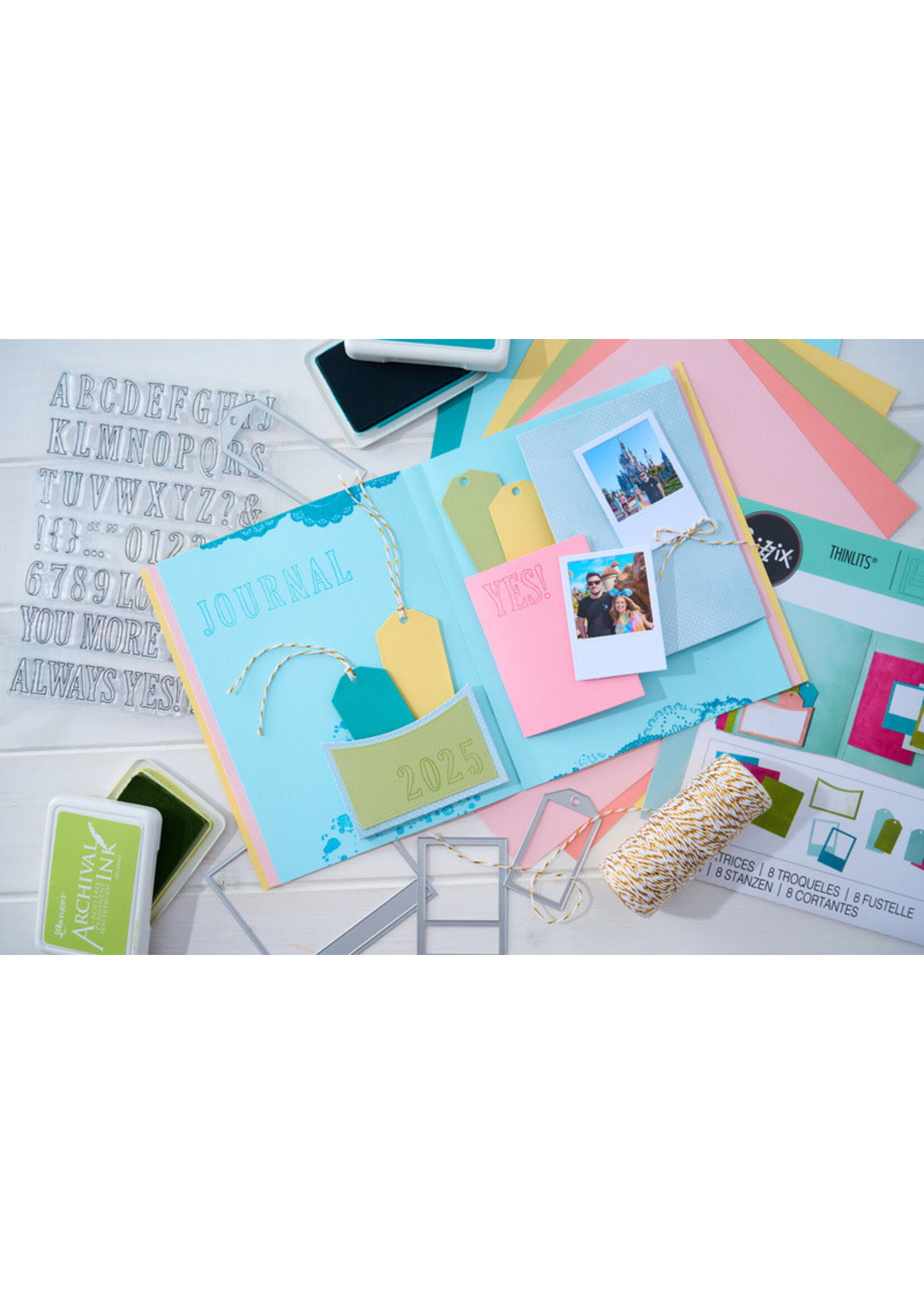 Sizzix 49 & Market Thinlits, Journal Essential Pages
