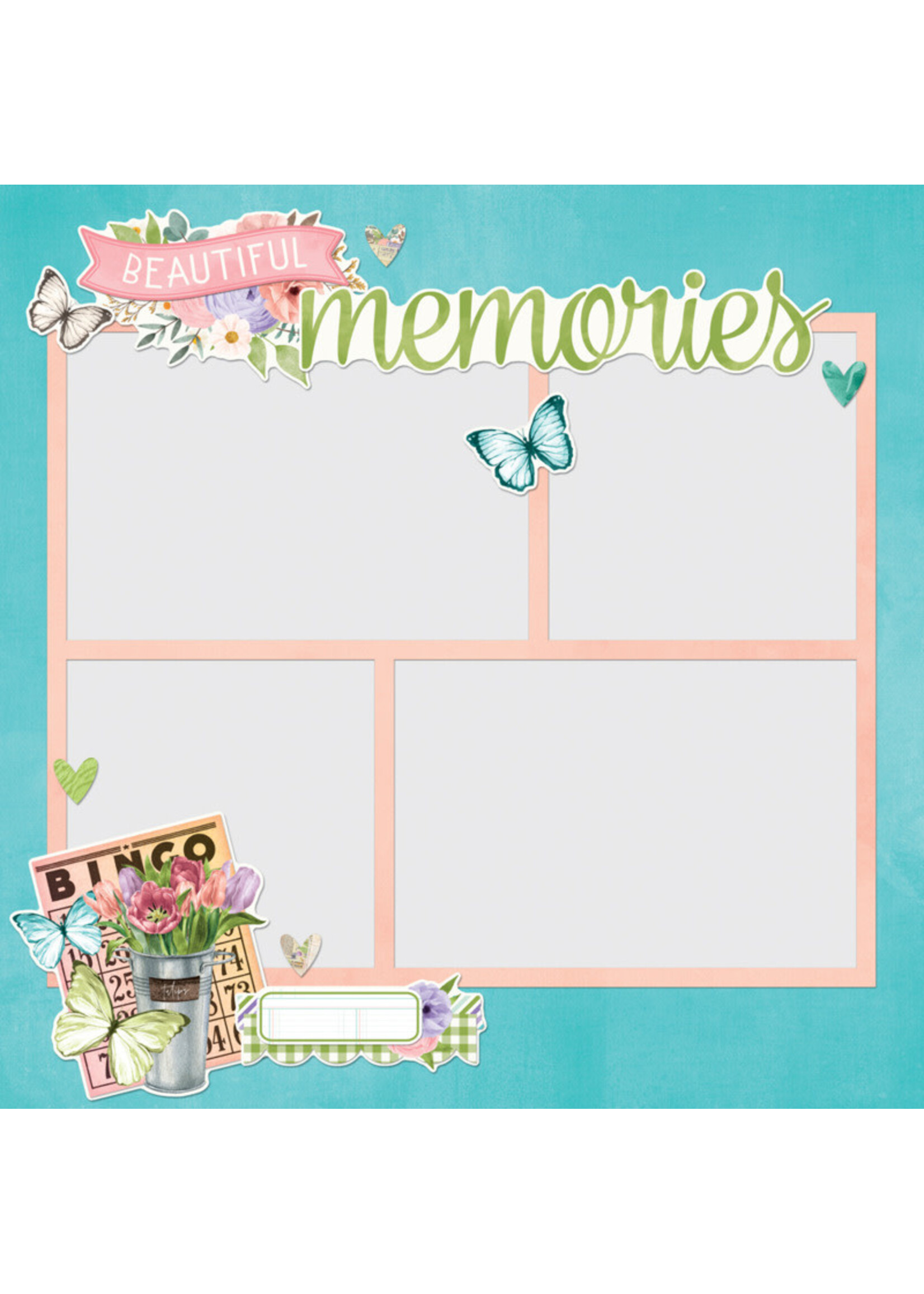 Simple Stories Page Pieces, Simple Vintage Flower Shoppe