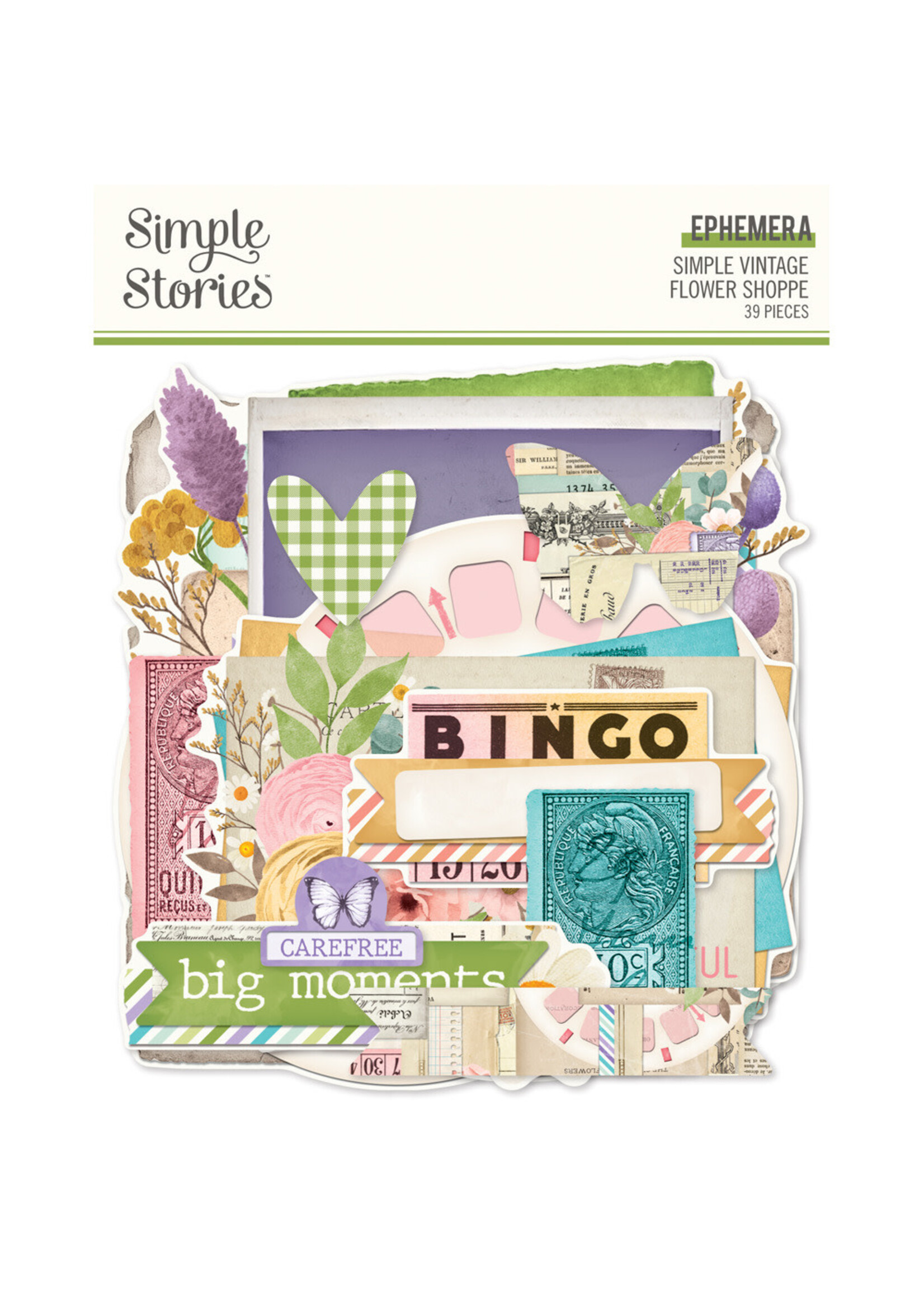 Simple Stories Ephemera, Simple Vintage Flower Shoppe