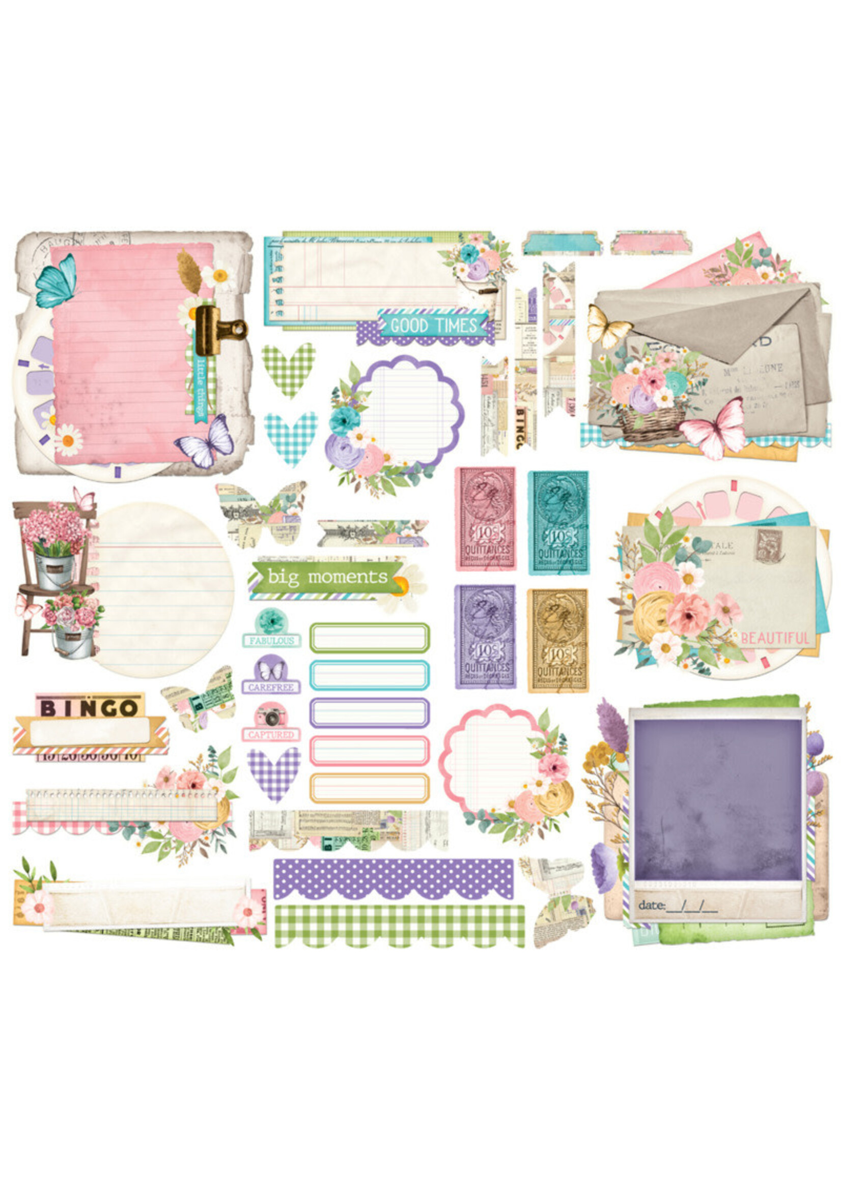 Simple Stories Ephemera, Simple Vintage Flower Shoppe