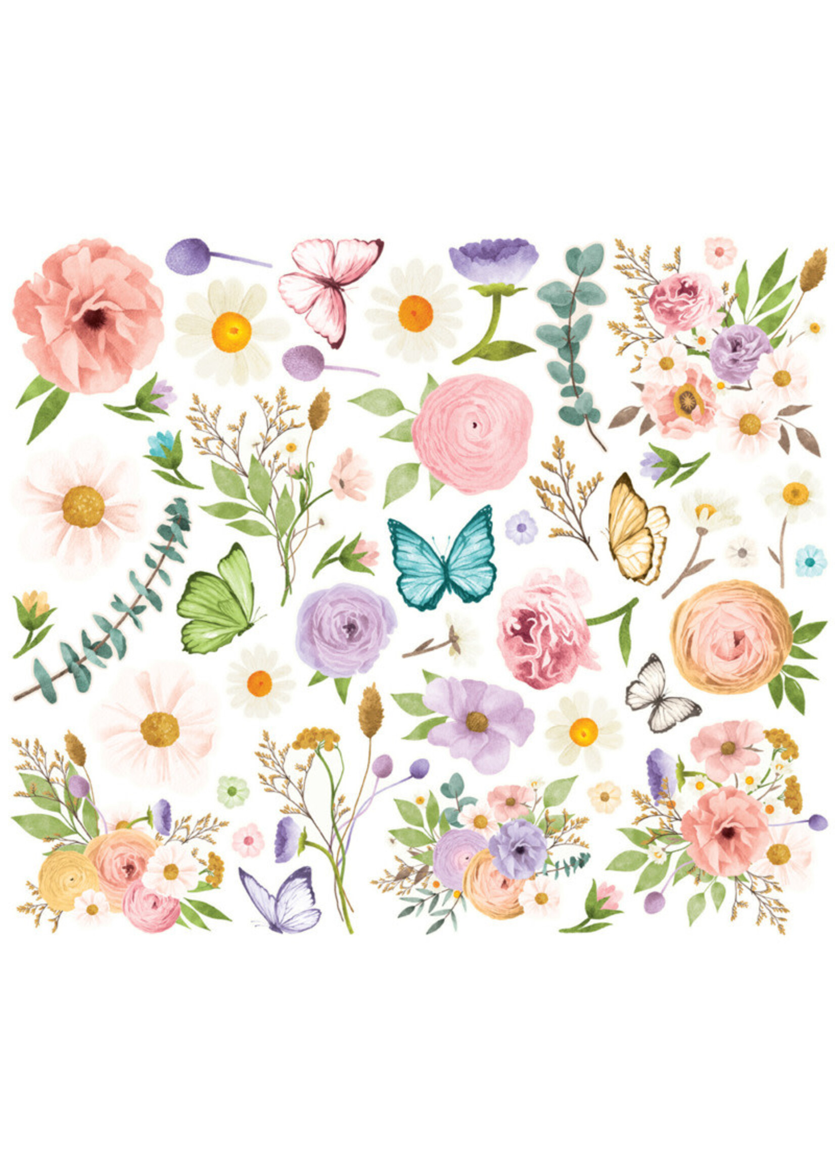 Simple Stories Floral Bits, Simple Vintage Flower Shoppe