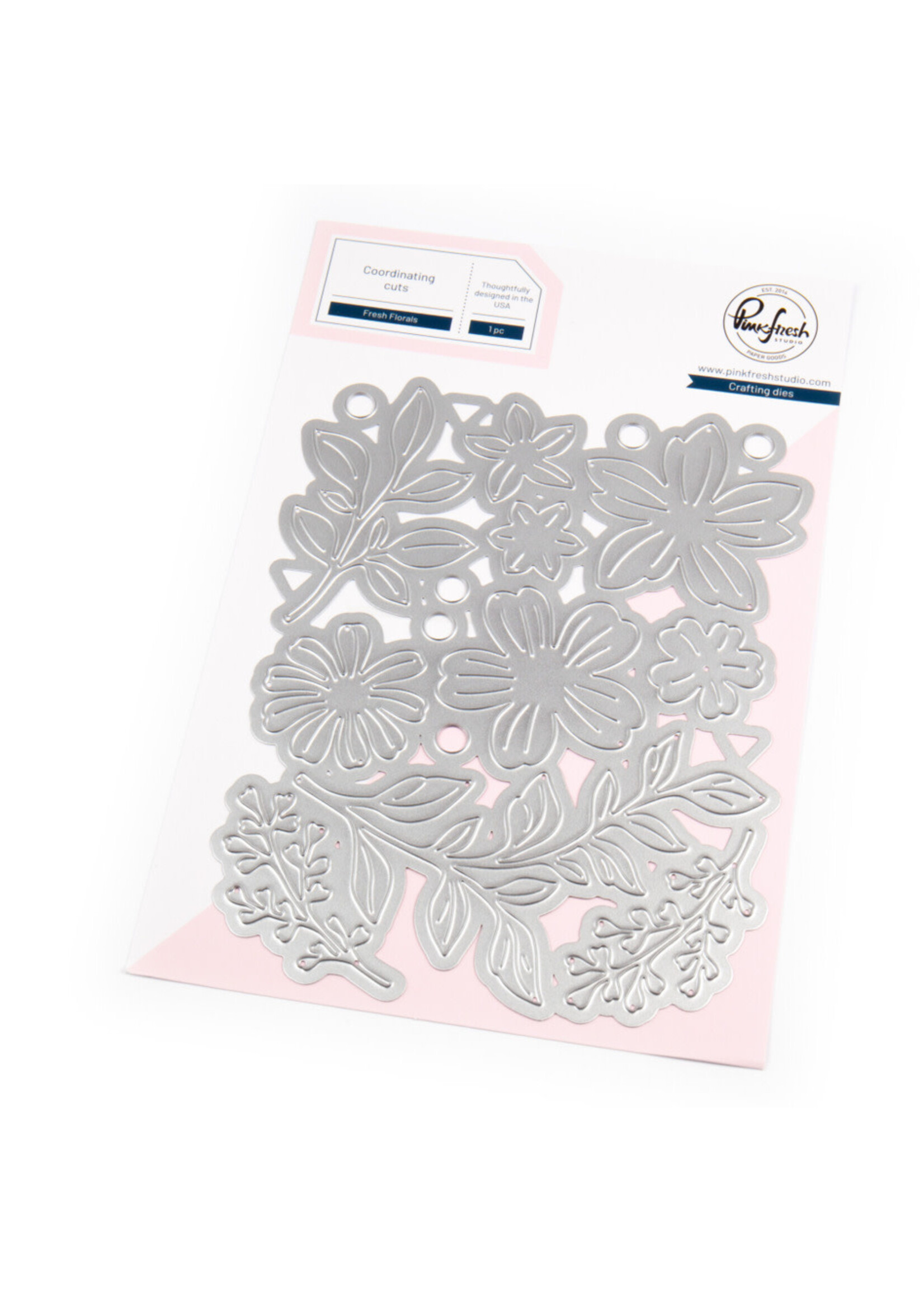Pink Fresh Studio PFS Die/Stencil Bundle, Fresh Florals