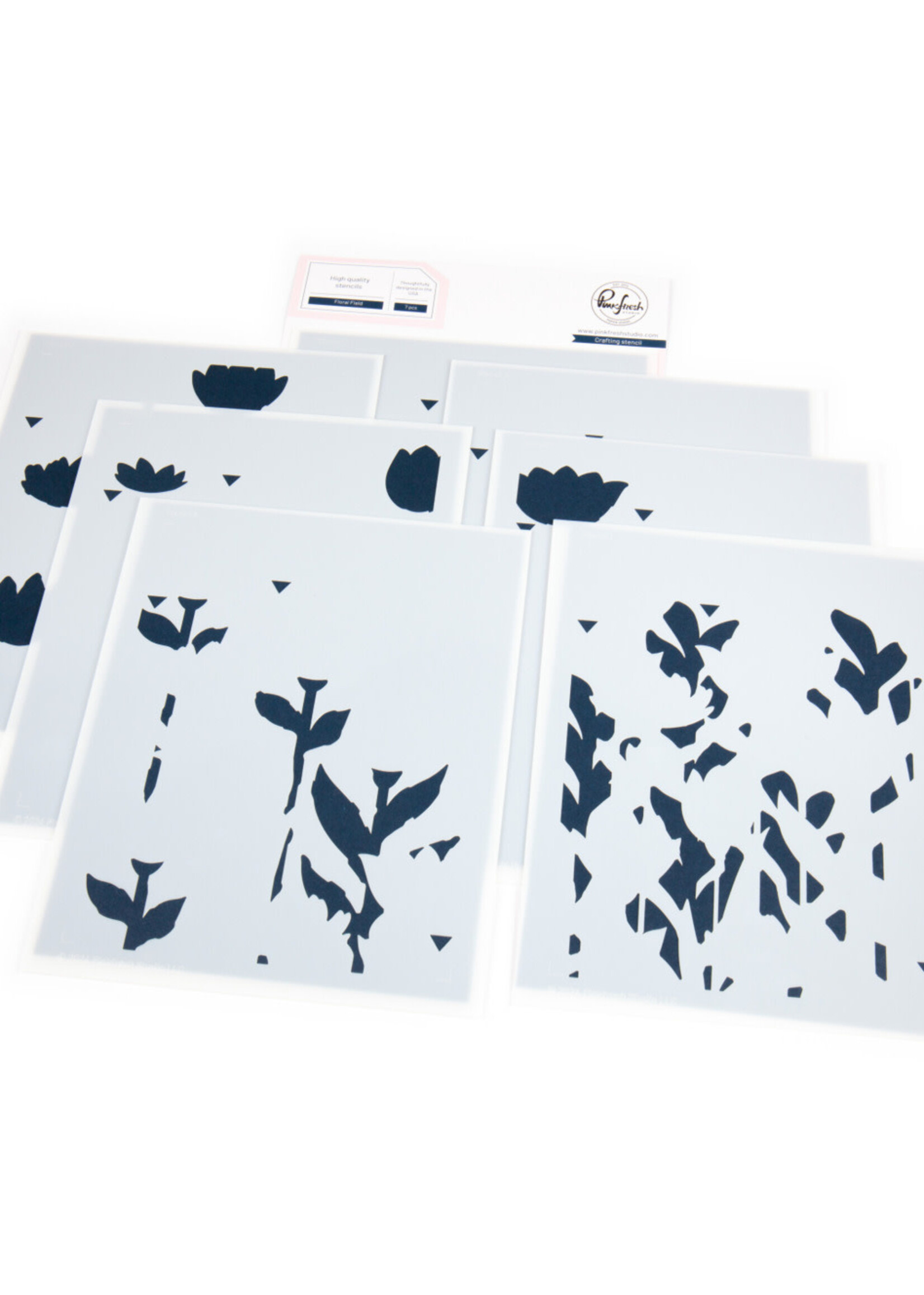 Pink Fresh Studio PFS Die/Stencil Bundle, Floral Fields