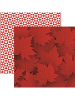 Reminisce 12X12 The Great North , Maple Leaf Motif
