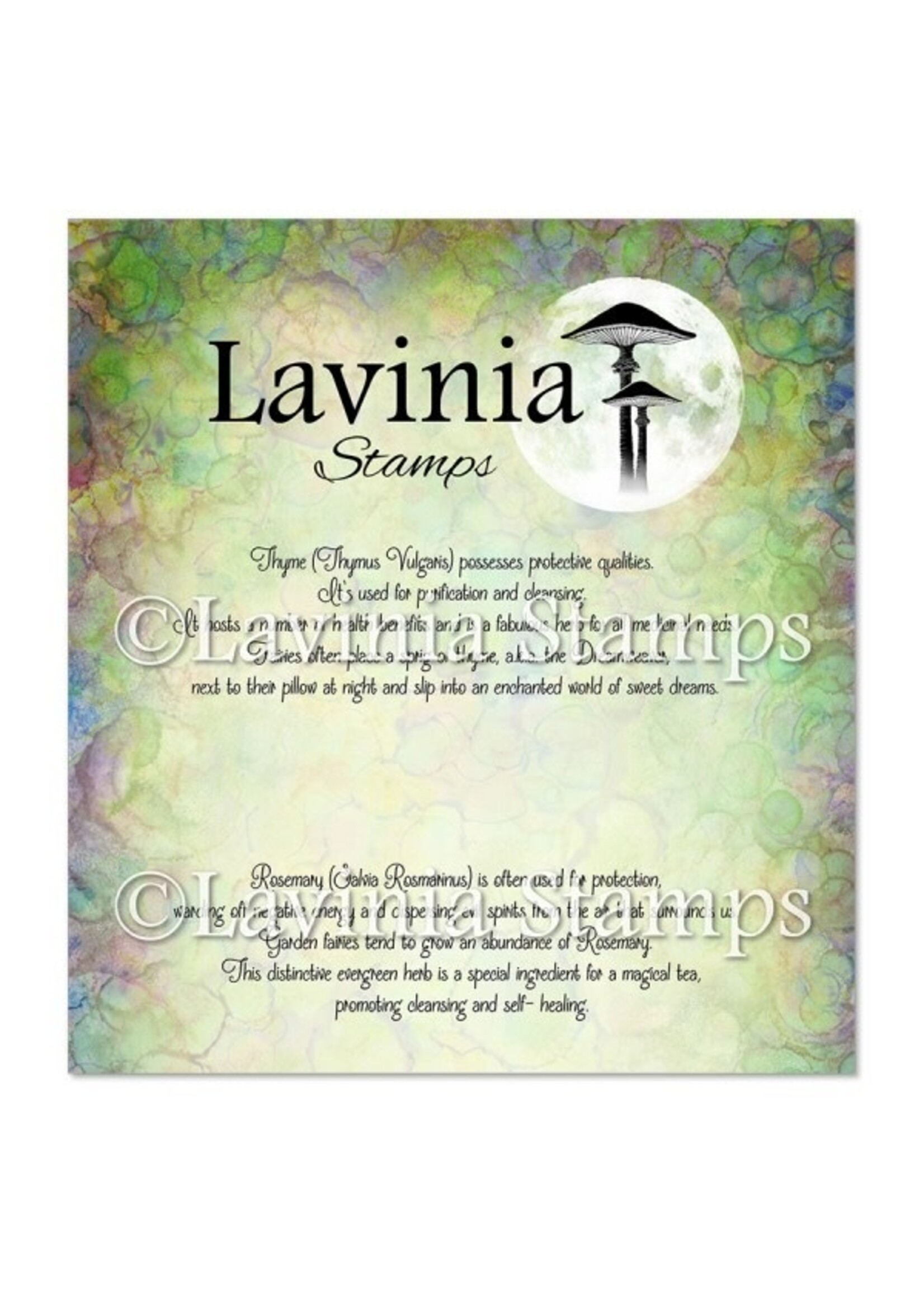 Lavinia Lavinia Stamp, LAV953 Thyme & Rosemary Words