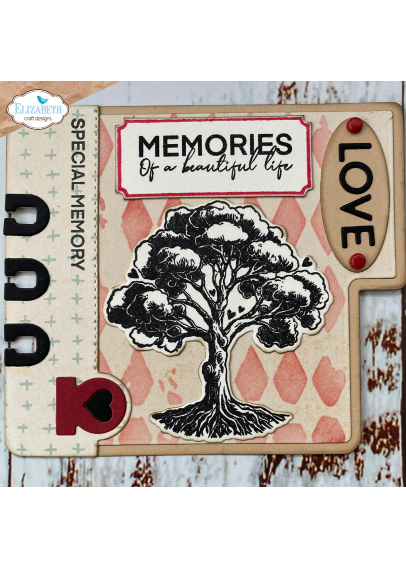 Elizabeth Craft Design ECD Stamp/Die Set, Tree of Life