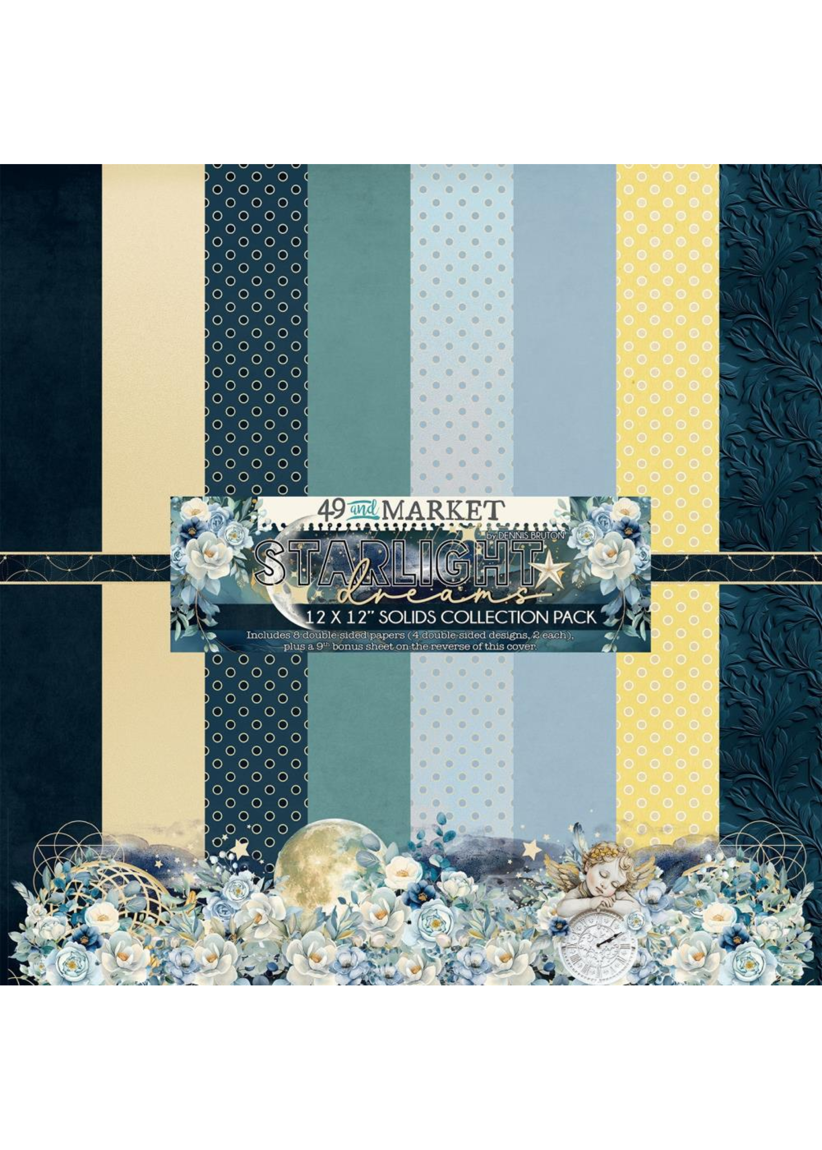49 & Market 12x12 Solids Collection Pack, Starlight Dreams