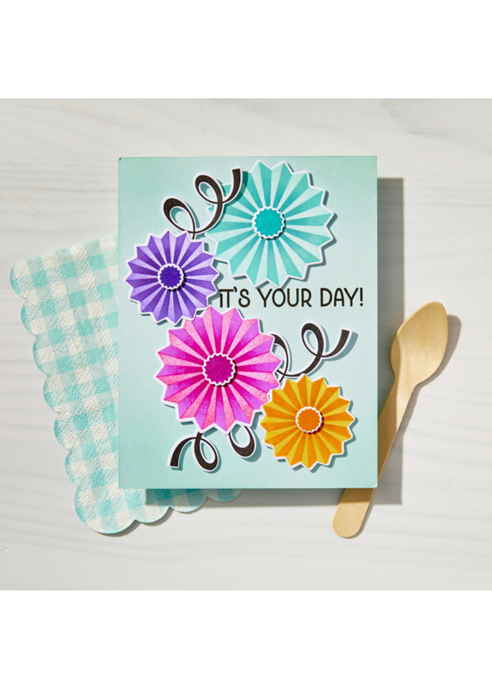 Hero  Arts Stamp & Die Bundle, Party Fans
