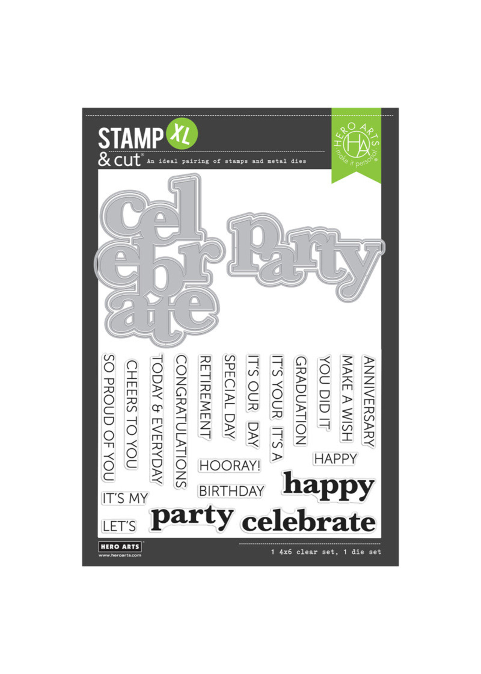 Hero  Arts Stamp & Cut XL, It's Our Anniversary