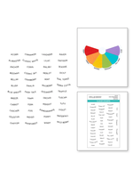 Spellbinders Stamp, Color Swatch Names