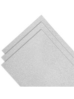 Spellbinders 8.5x11 Glitter Cardstock, Silver (per sheet)