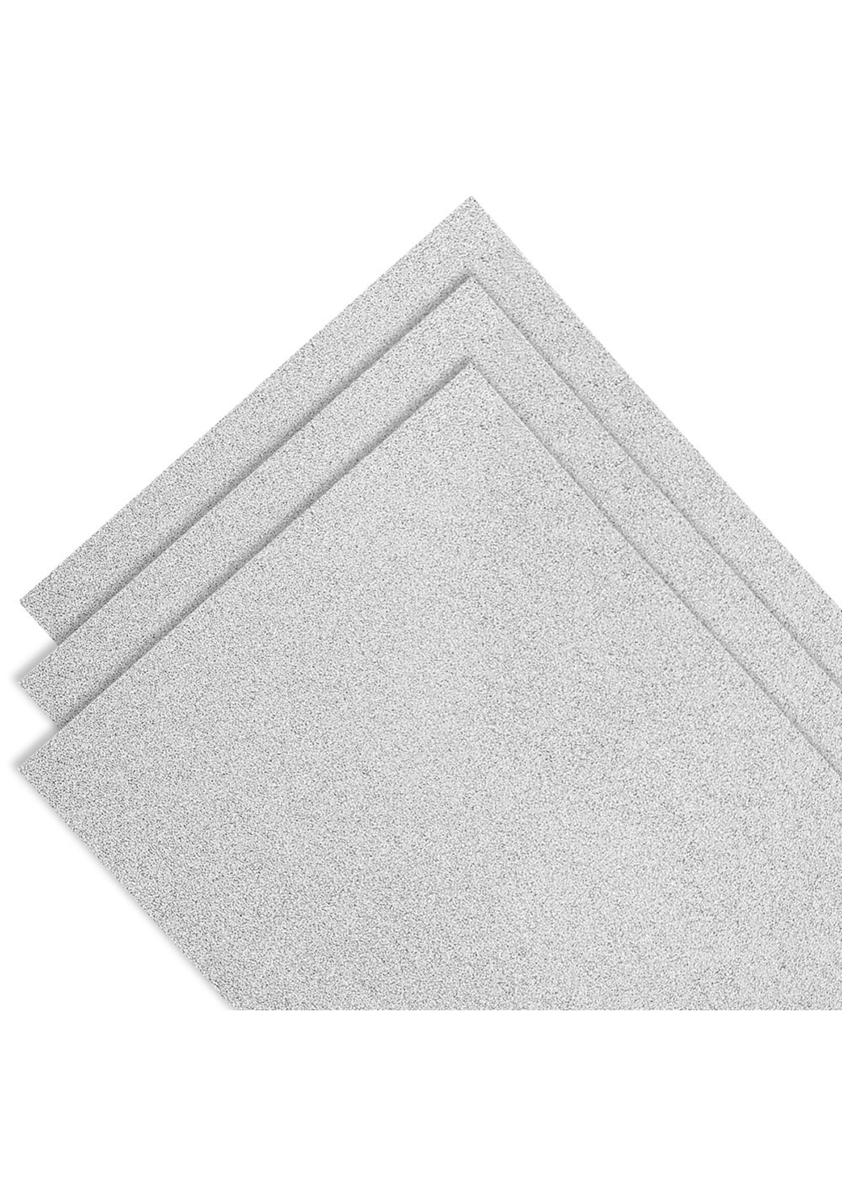 Spellbinders 8.5x11 Glitter Cardstock, Silver (per sheet)