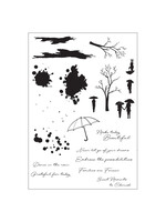 Sizzix Stamp w/Framelits Dies, Creative Co-ordinations - Rainy Day Feeling