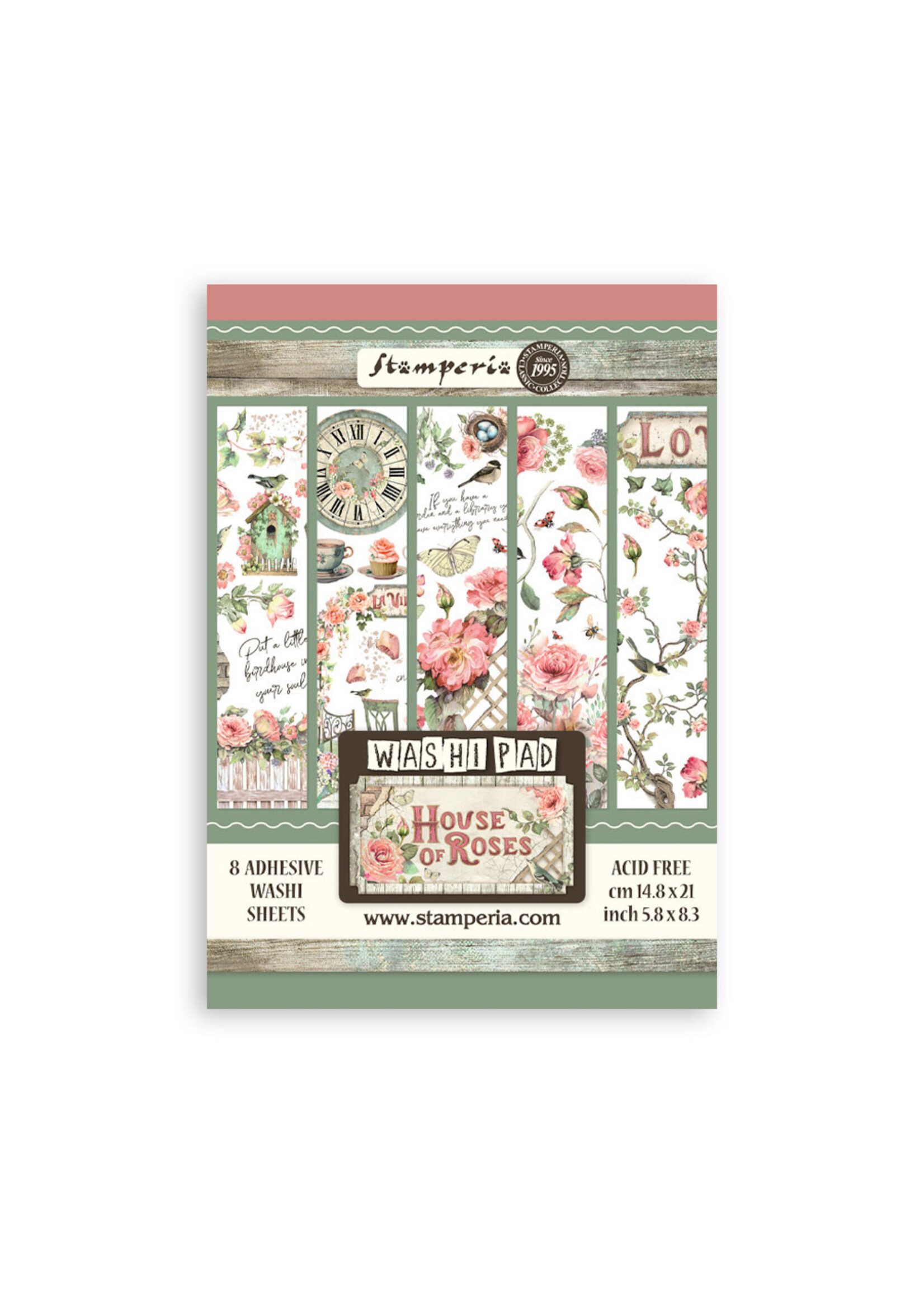 Stamperia Stamperia Washi Pad, House of Roses