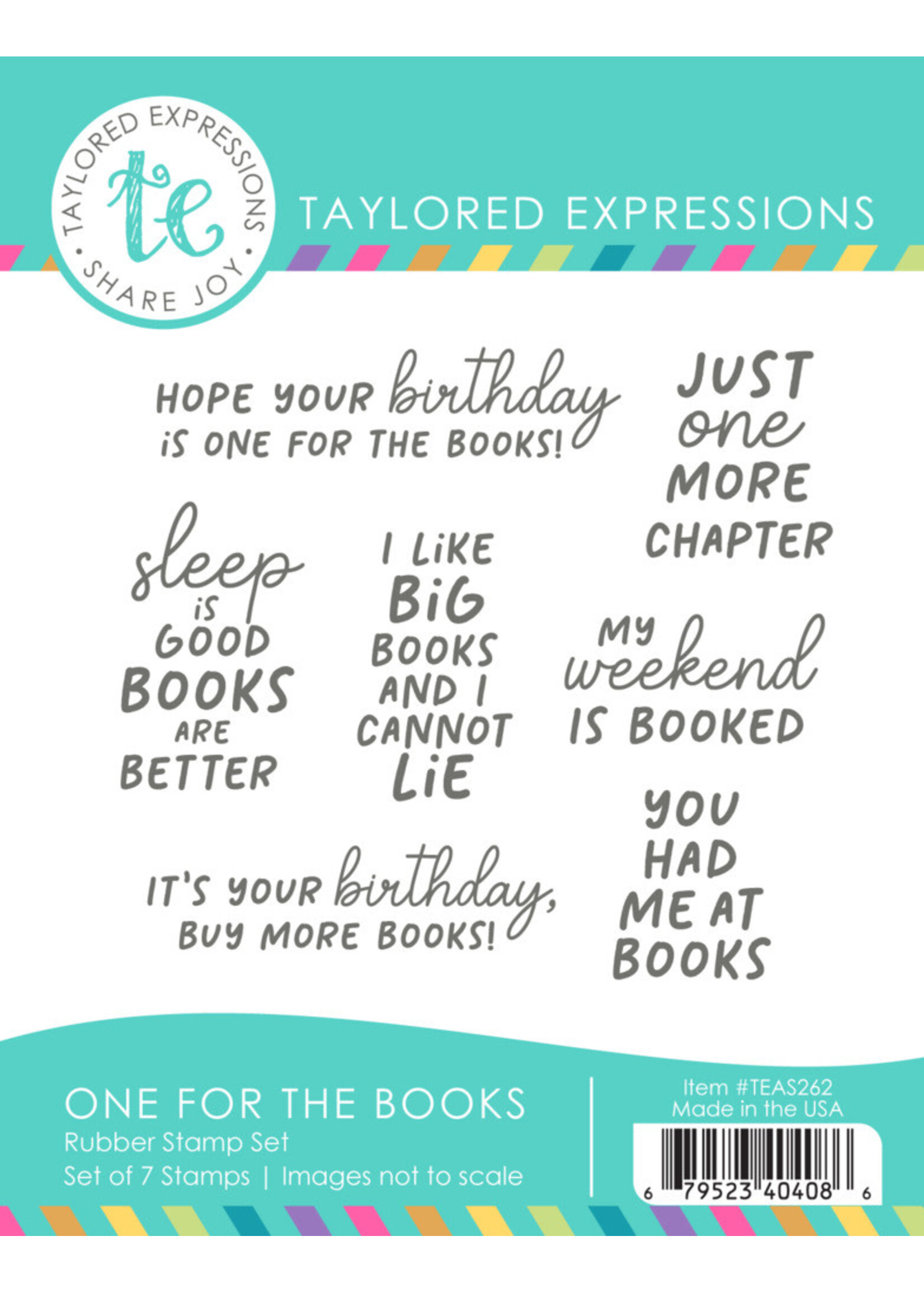 Taylored Expressions TE Stamp, One for the Books