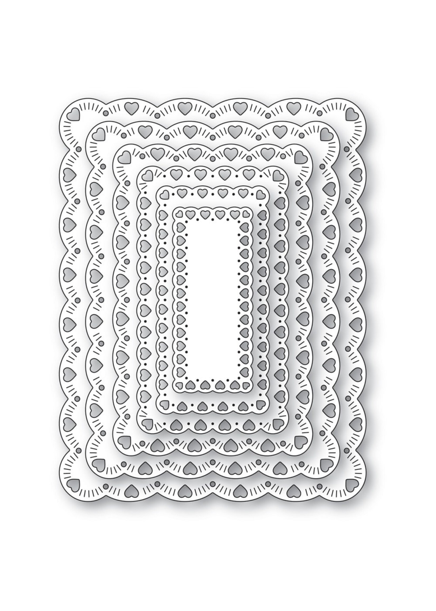 Memory Box Die, Cherish Scalloped Frames