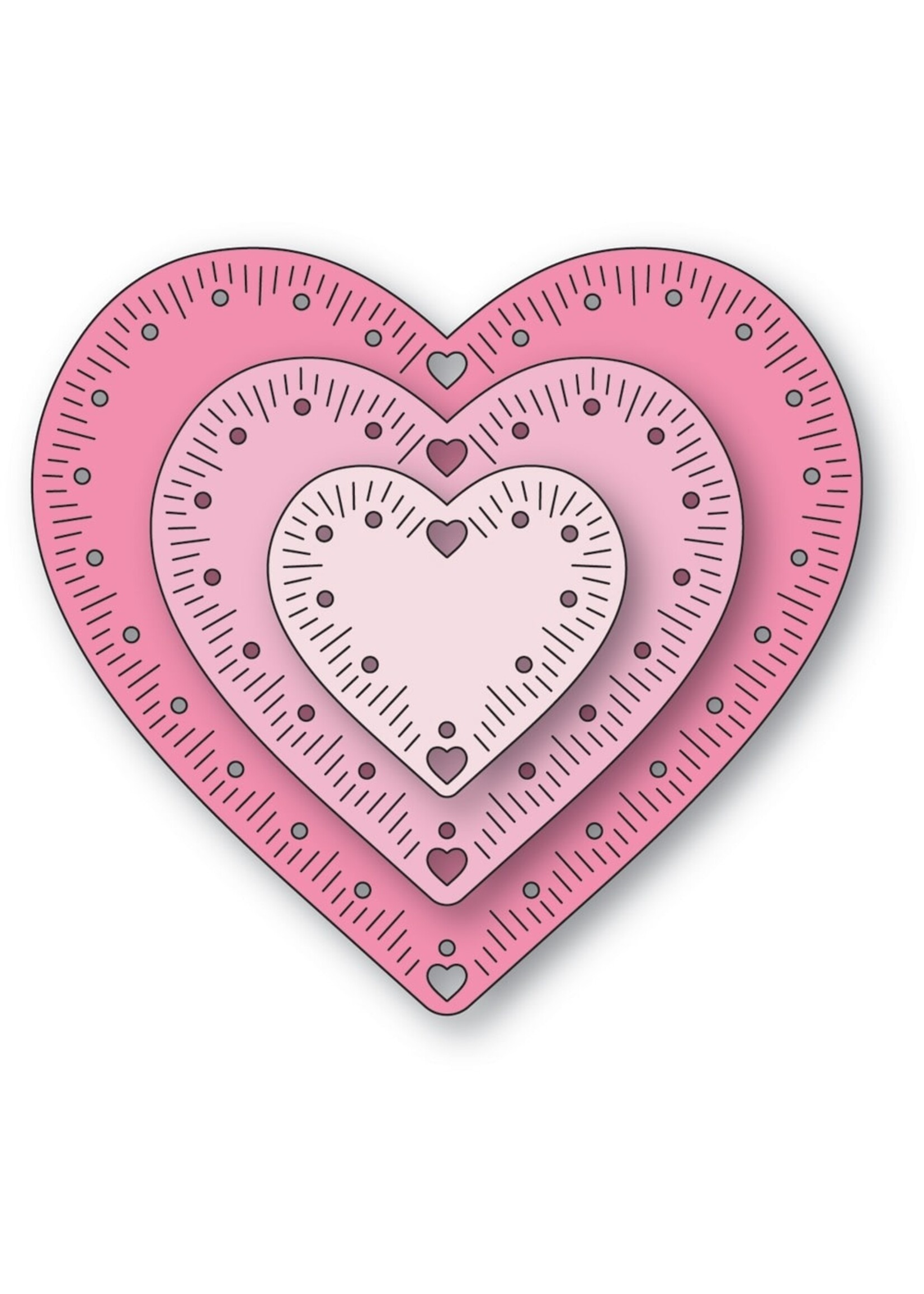 Memory Box Die, Cherish Hearts