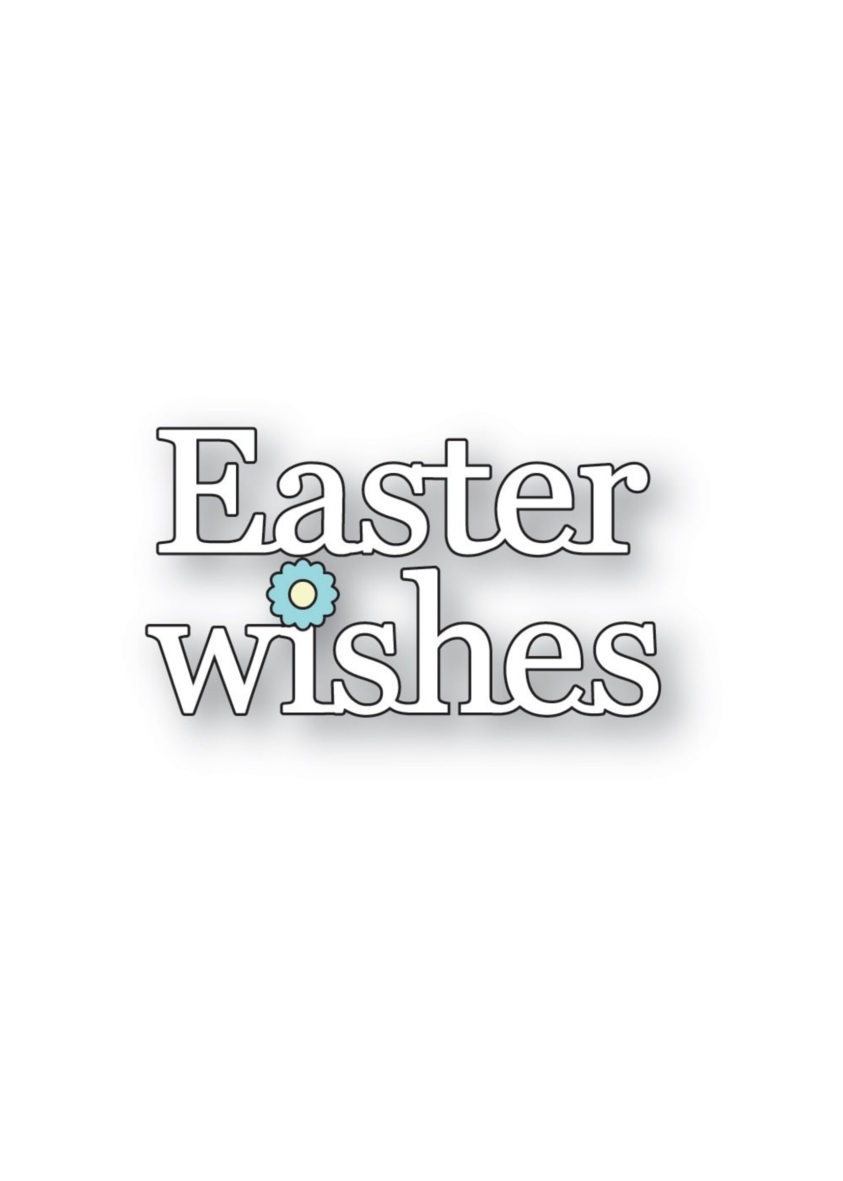 Poppy Stamps Die, Easter Wishes