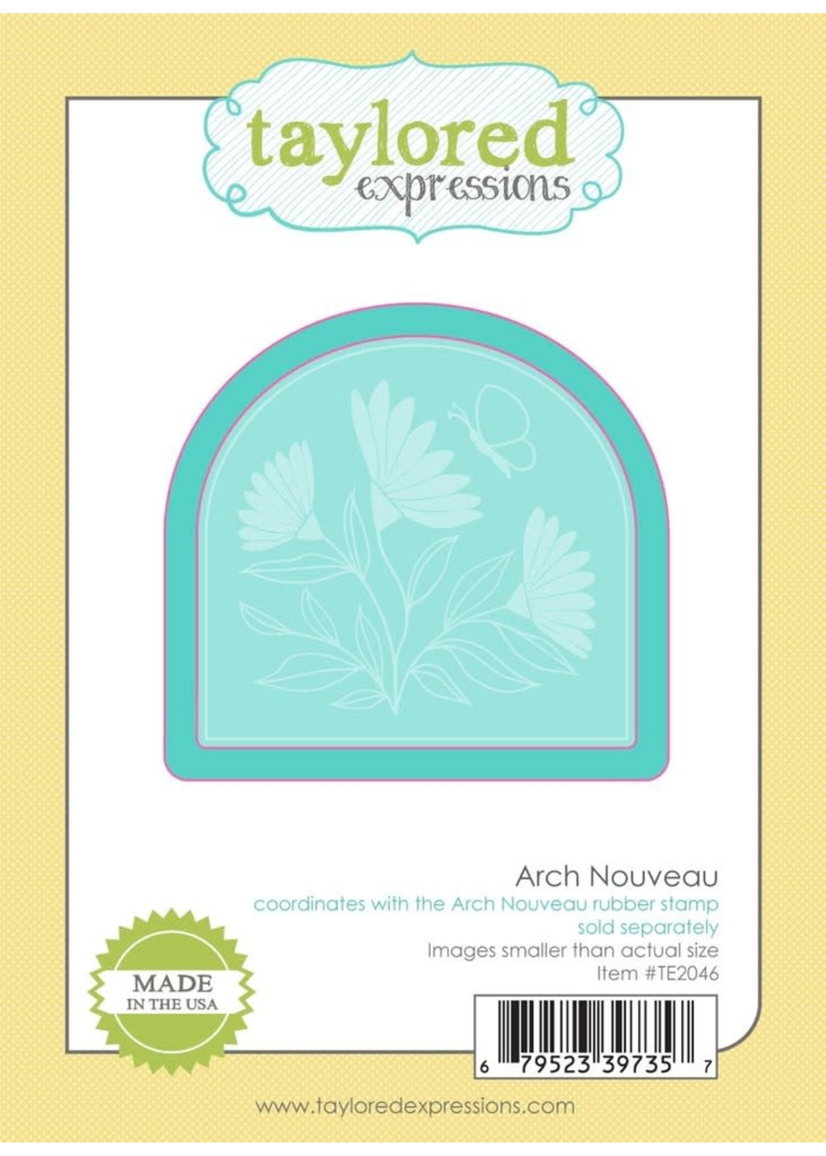 Taylored Expressions Bundle Cling Stamp & Die, Arch Nouveau