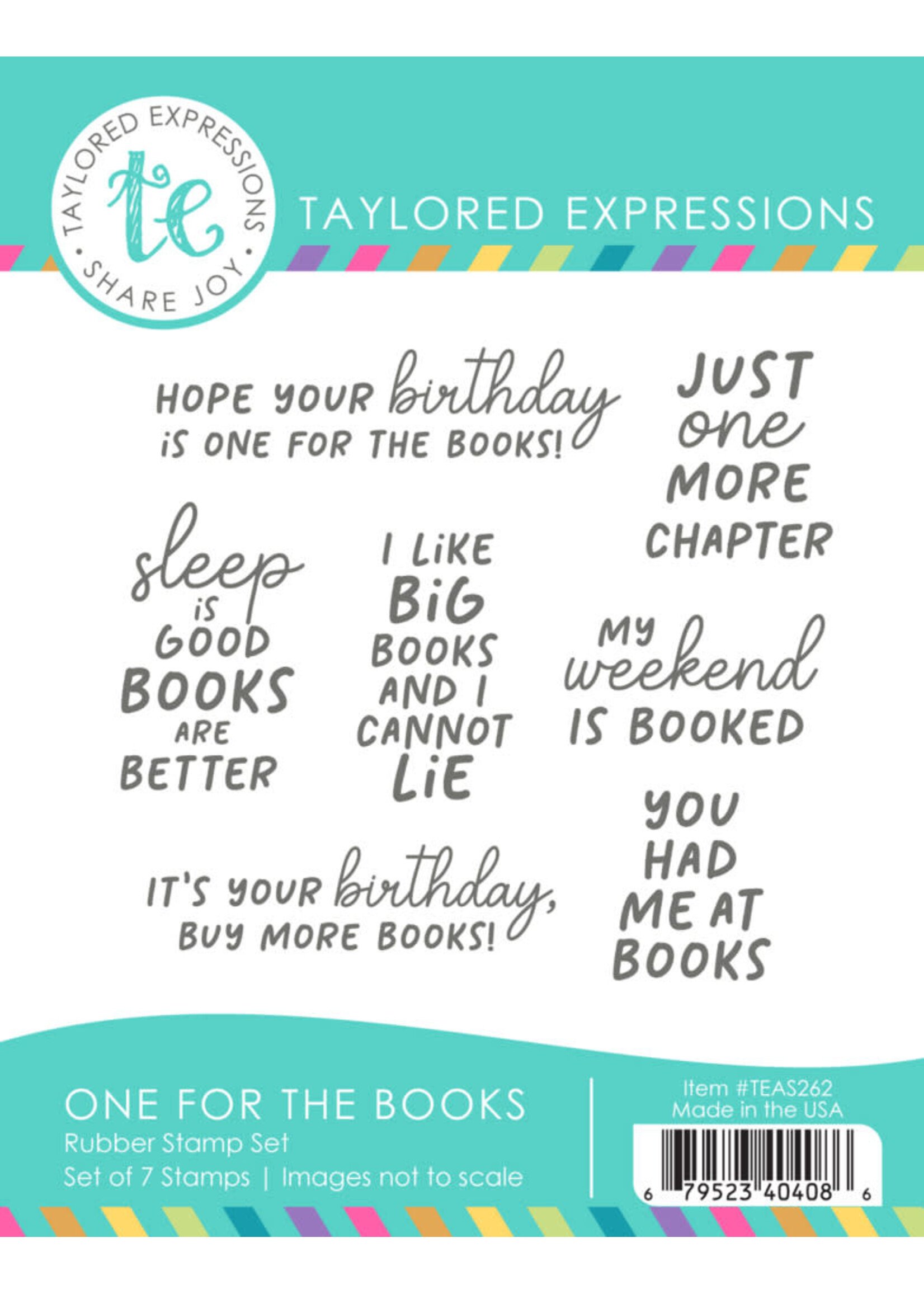 Taylored Expressions Bundle TE Stamp & Die, One for the Books