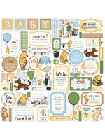 Echo Park 12x12 Element Sticker Sheet, Winnie the Pooh Baby