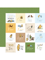 Echo Park 12x12 Winnie the Pooh Baby, 2x2 Journaling Cards